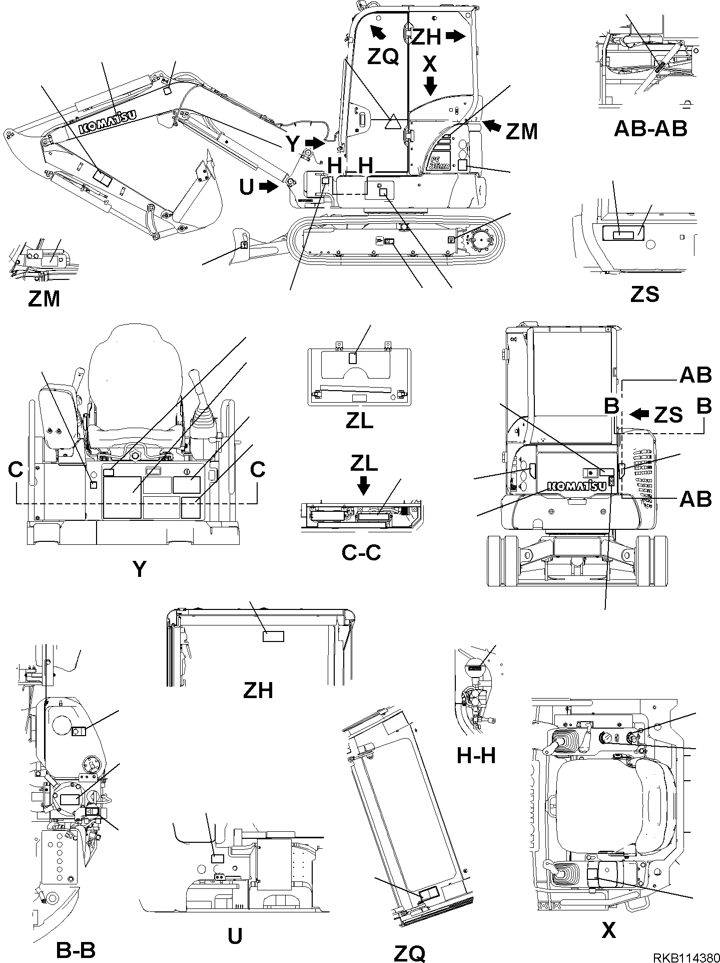 табличка фирменная (ограниченная поставка) 09601-00003 KOMATSU