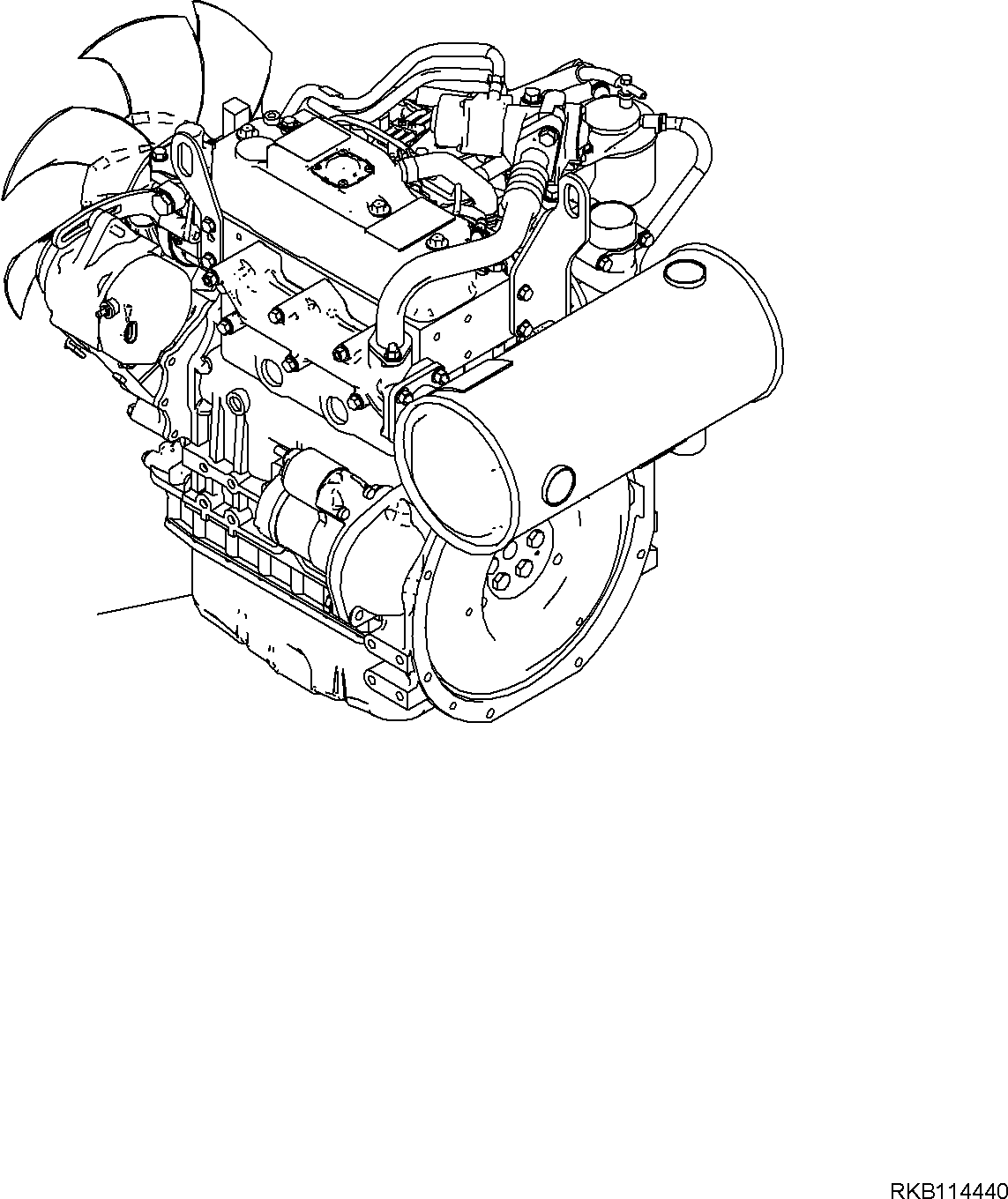 ENGINE, ASSEMBLY 22F-01-51101 KOMATSU
