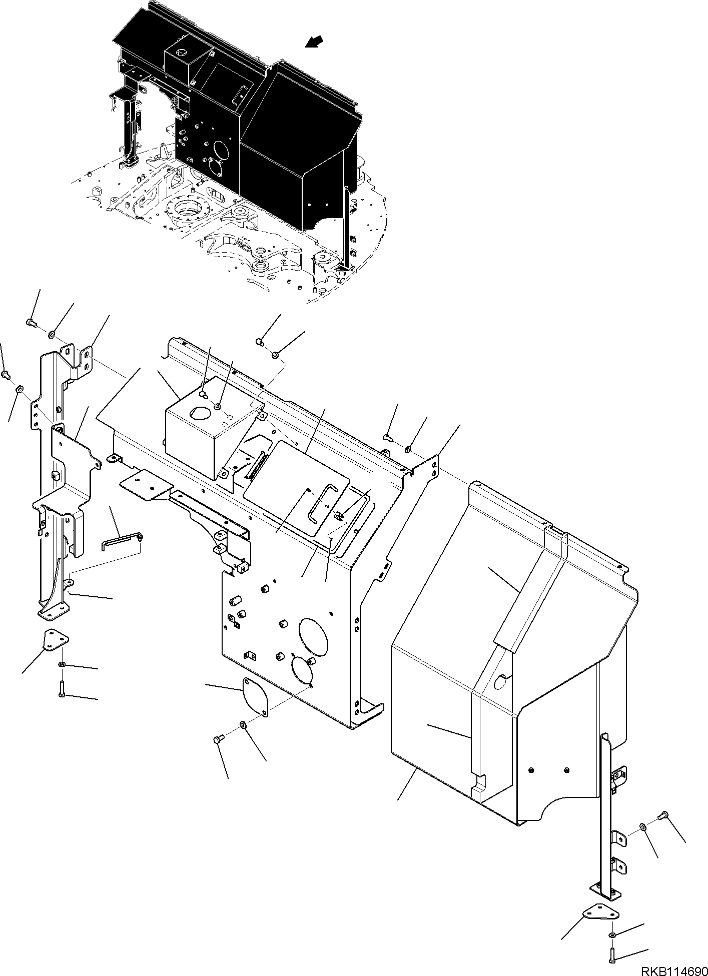 COVER, ASSEMBLY 227-54-31901 KOMATSU