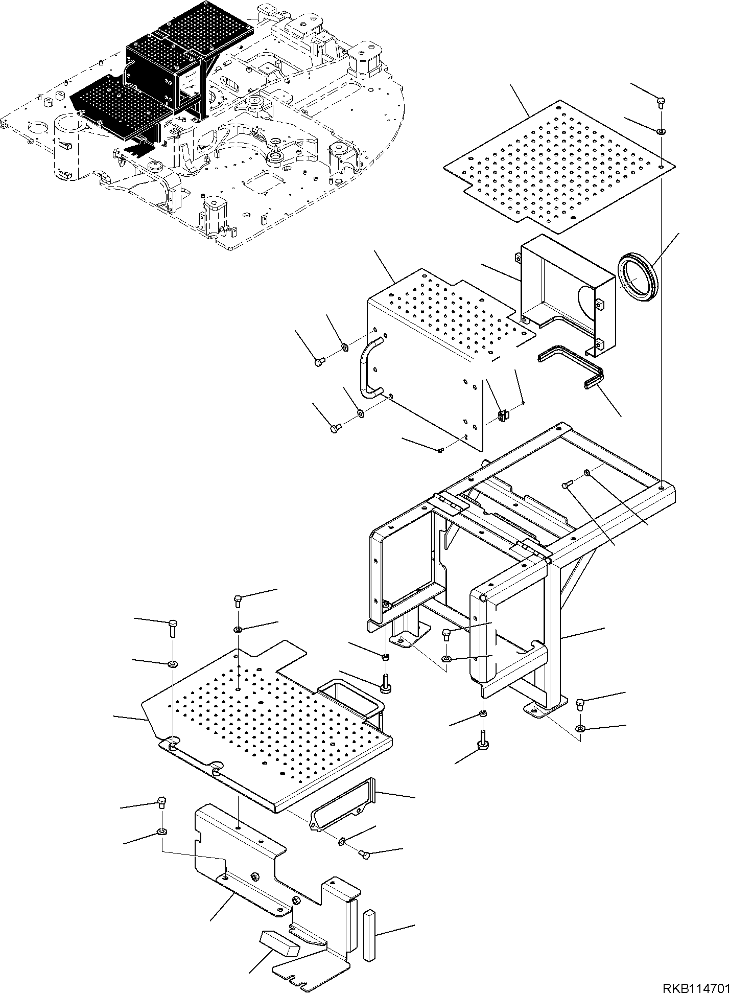 FRAME, ASSEMBLY 227-54-32101 KOMATSU