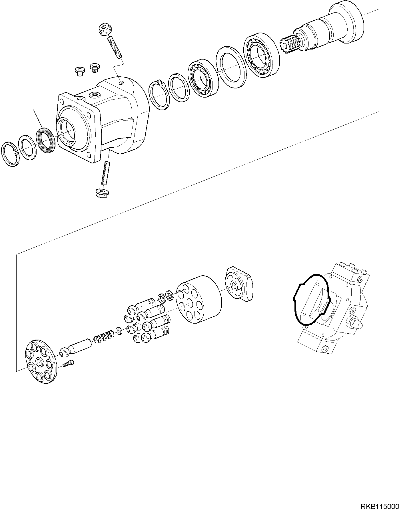 TRAVEL MOTOR, ASSEMBLY 227-60-31512 KOMATSU