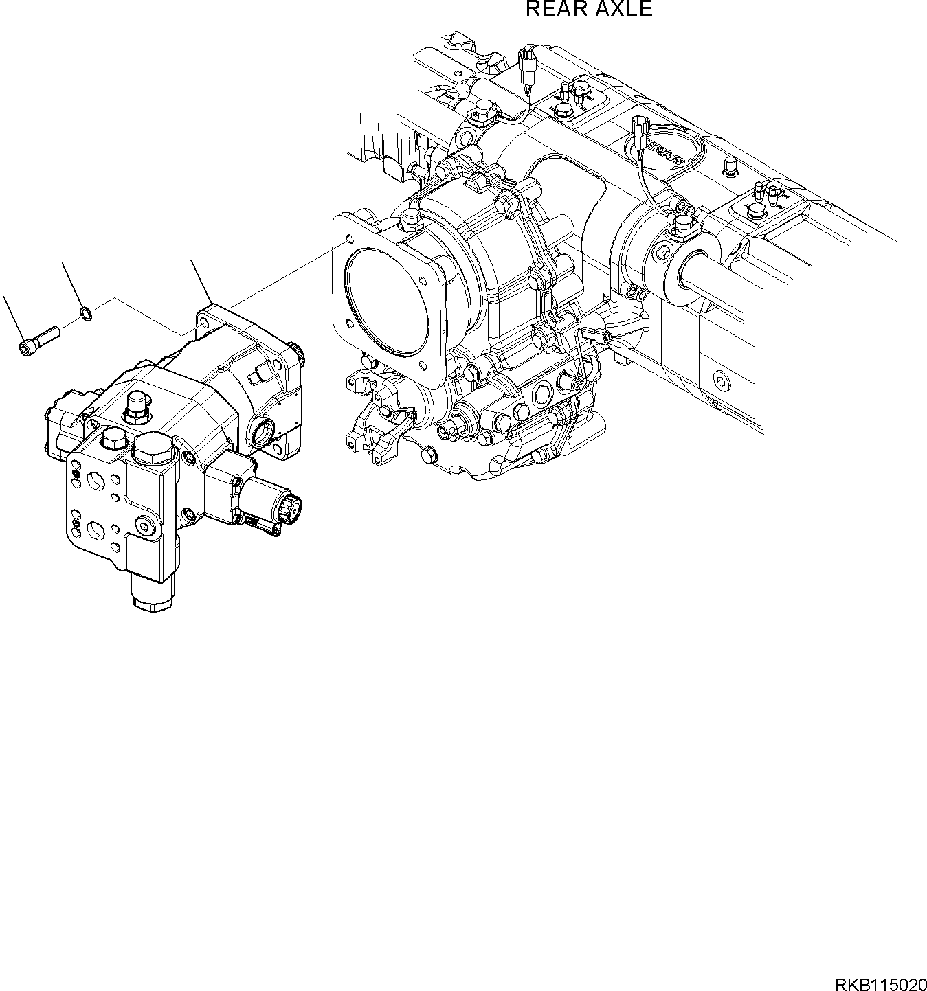 TRAVEL MOTOR, ASSEMBLY (227-60-31512) KOMATSU