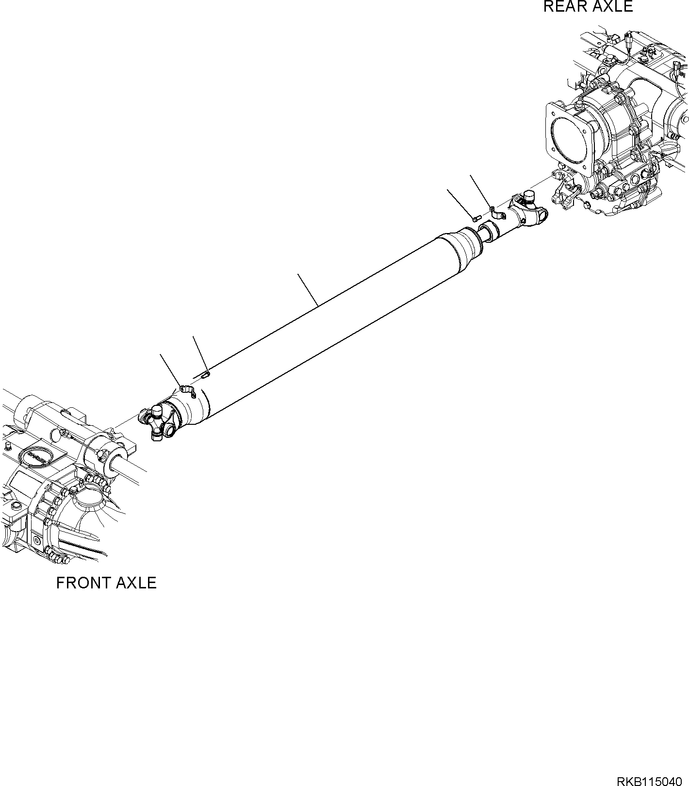 CARDAN SHAFT 227-20-31110 KOMATSU