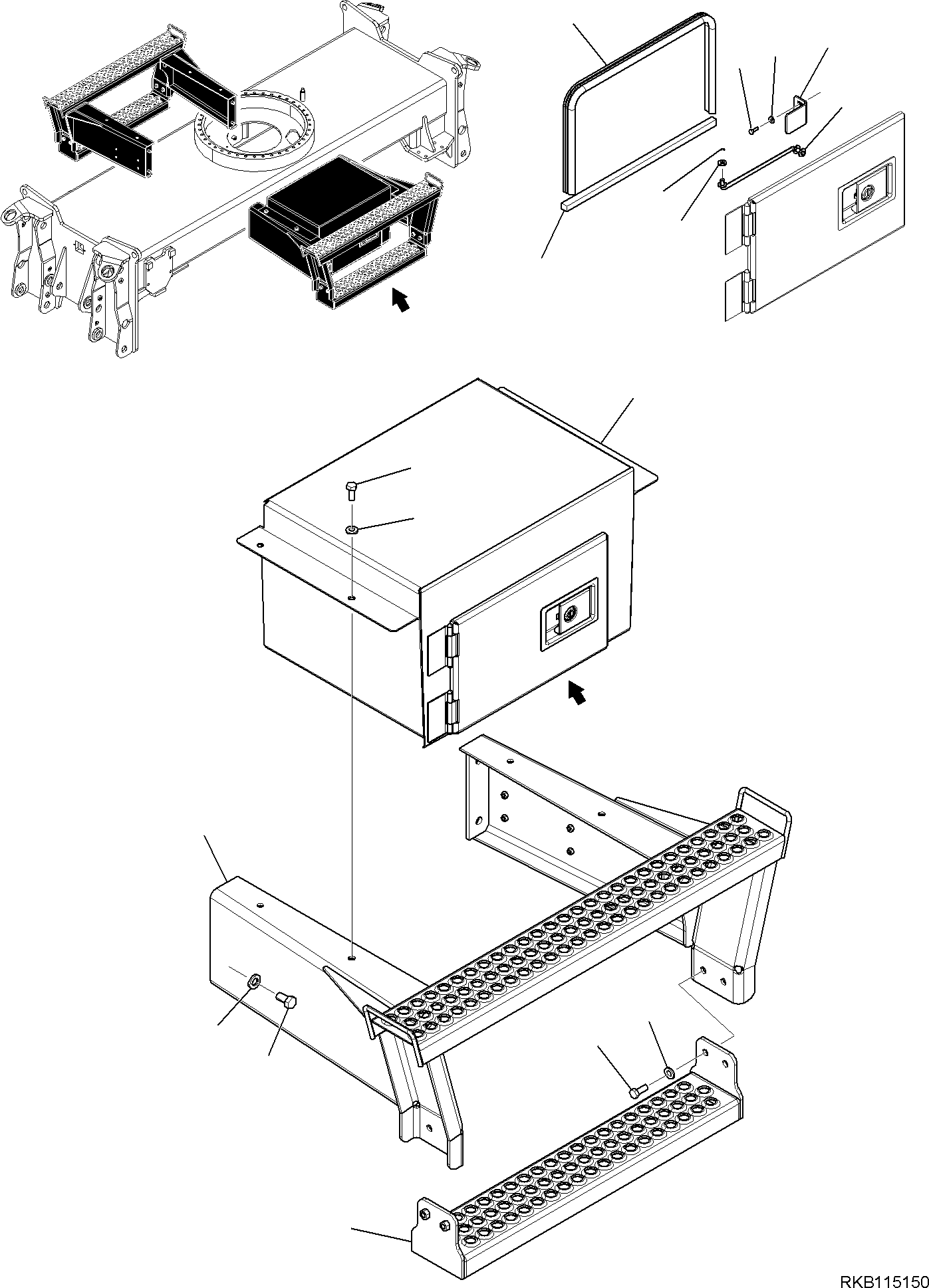 Подножка 227-47-31311 KOMATSU