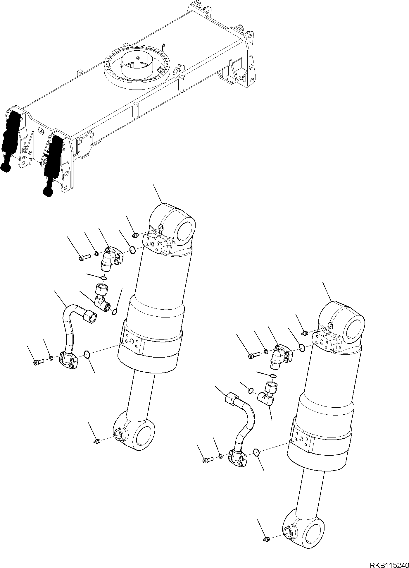 CYLINDER, ASSEMBLY (707-01-0S680) KOMATSU