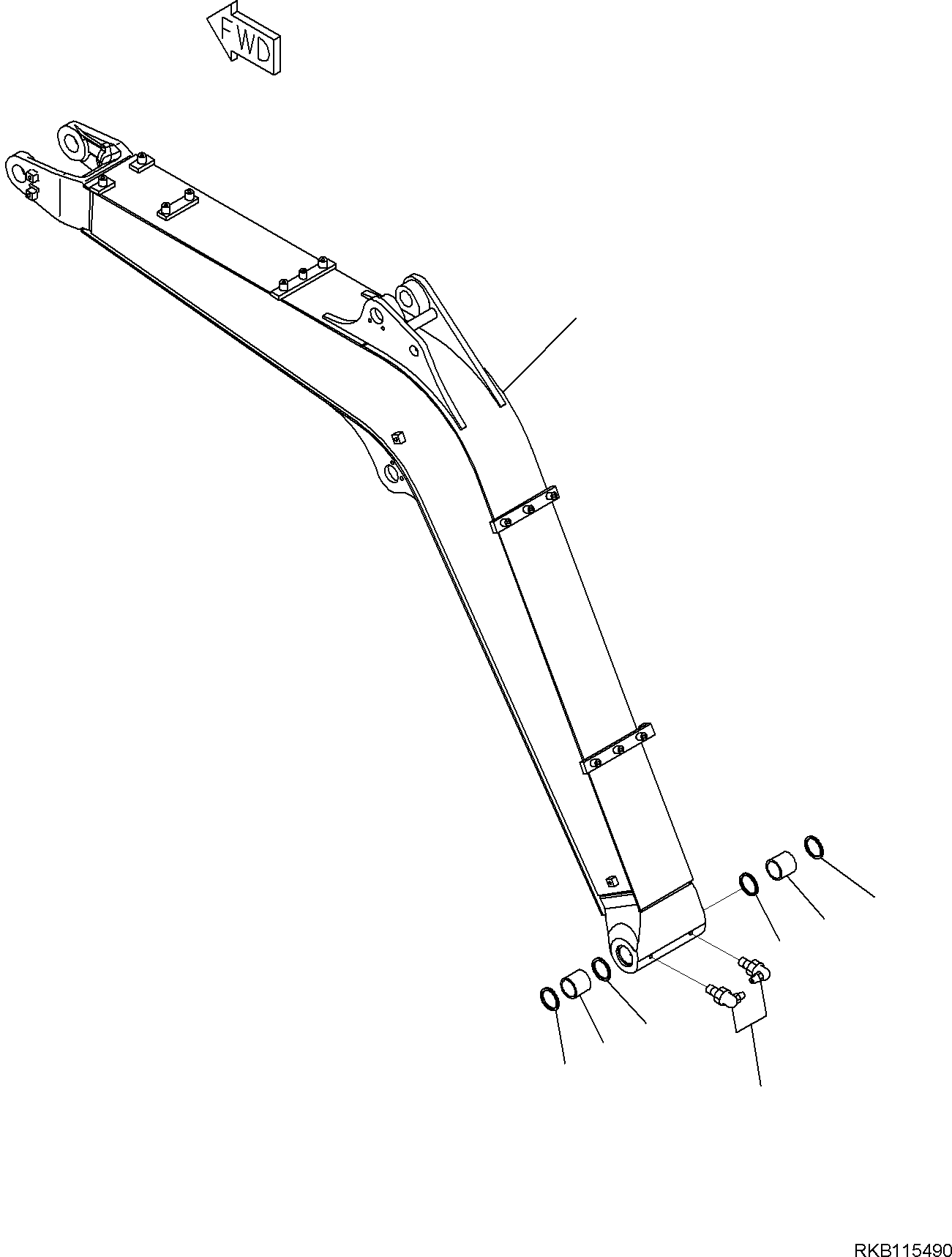 BOOM, ASSEMBLY 22M-09-R1011 KOMATSU