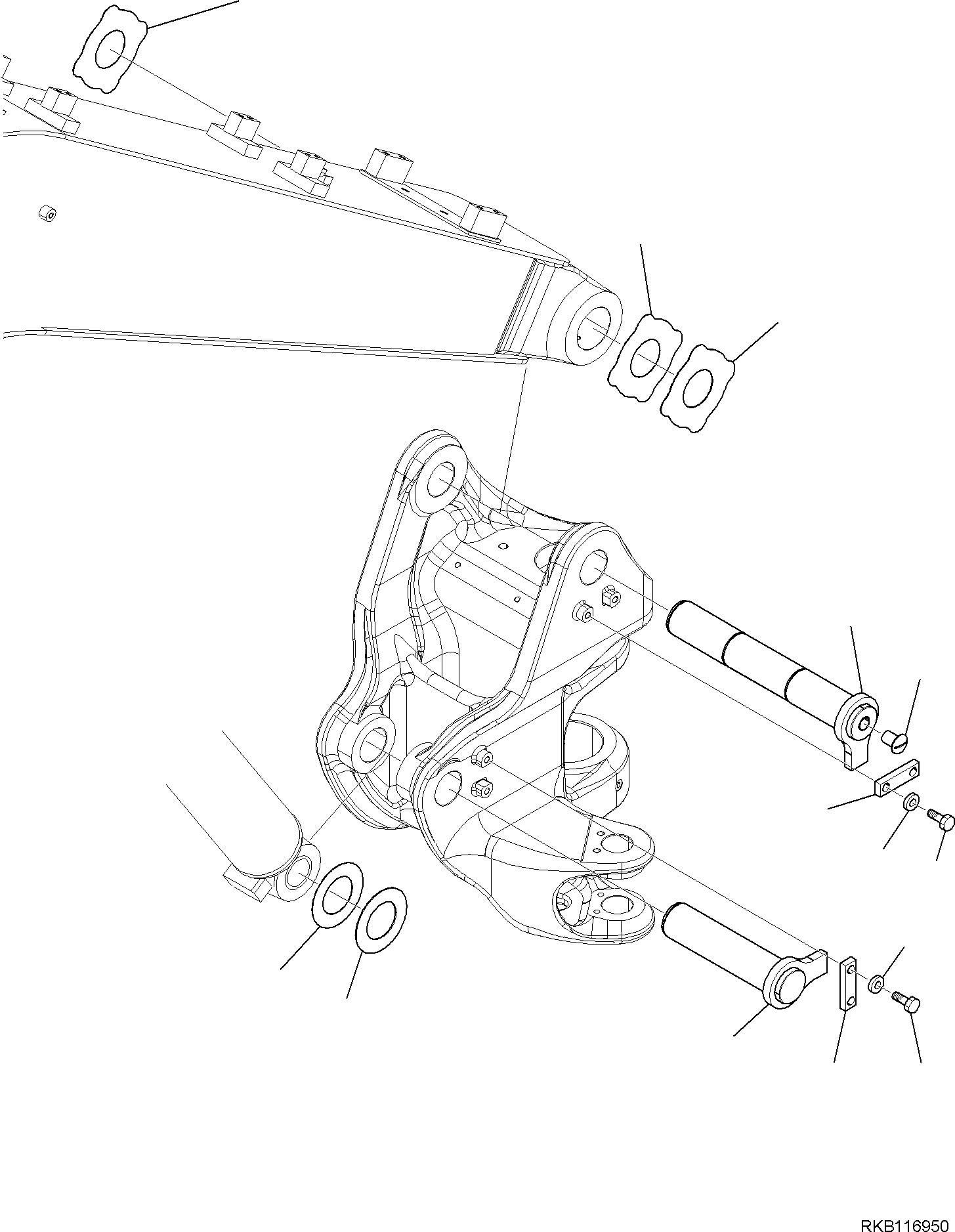 Палец 22E-70-21310 KOMATSU