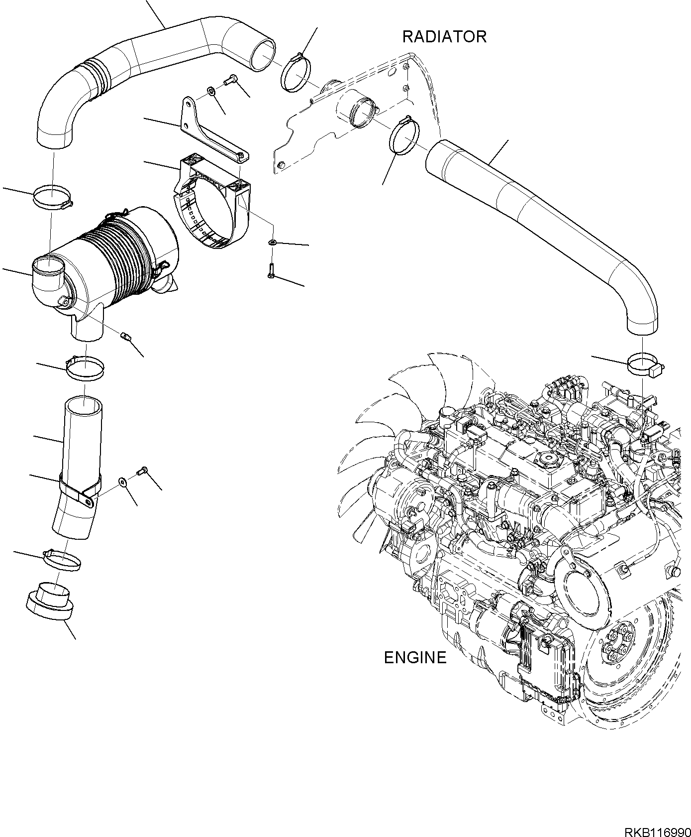 AIR CLEANER, ASSEMBLY (22E-01-31310) KOMATSU