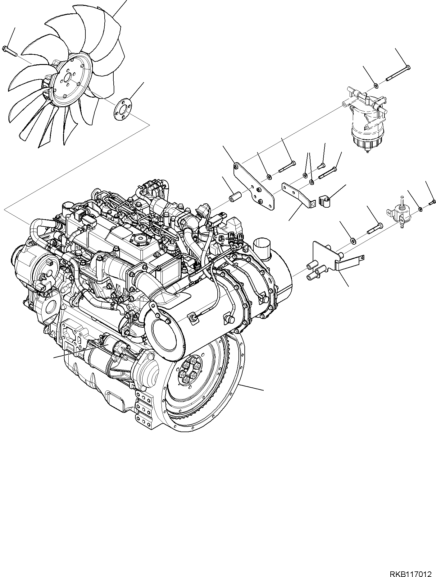ENGINE, ASSEMBLY (22E-01-31100) KOMATSU