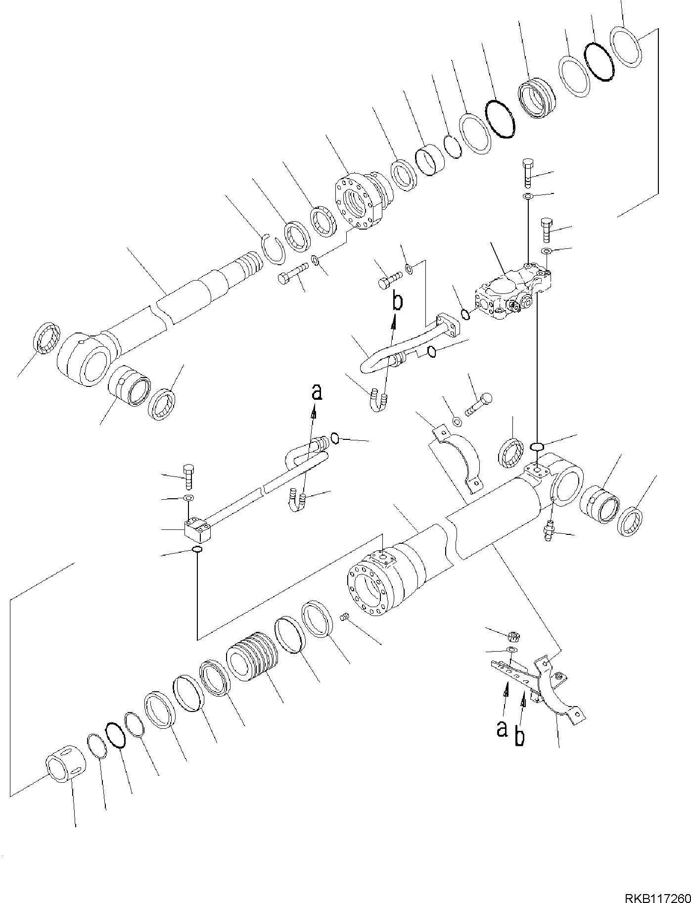 CYLINDER, ASSEMBLY 707-01-XAE00 KOMATSU