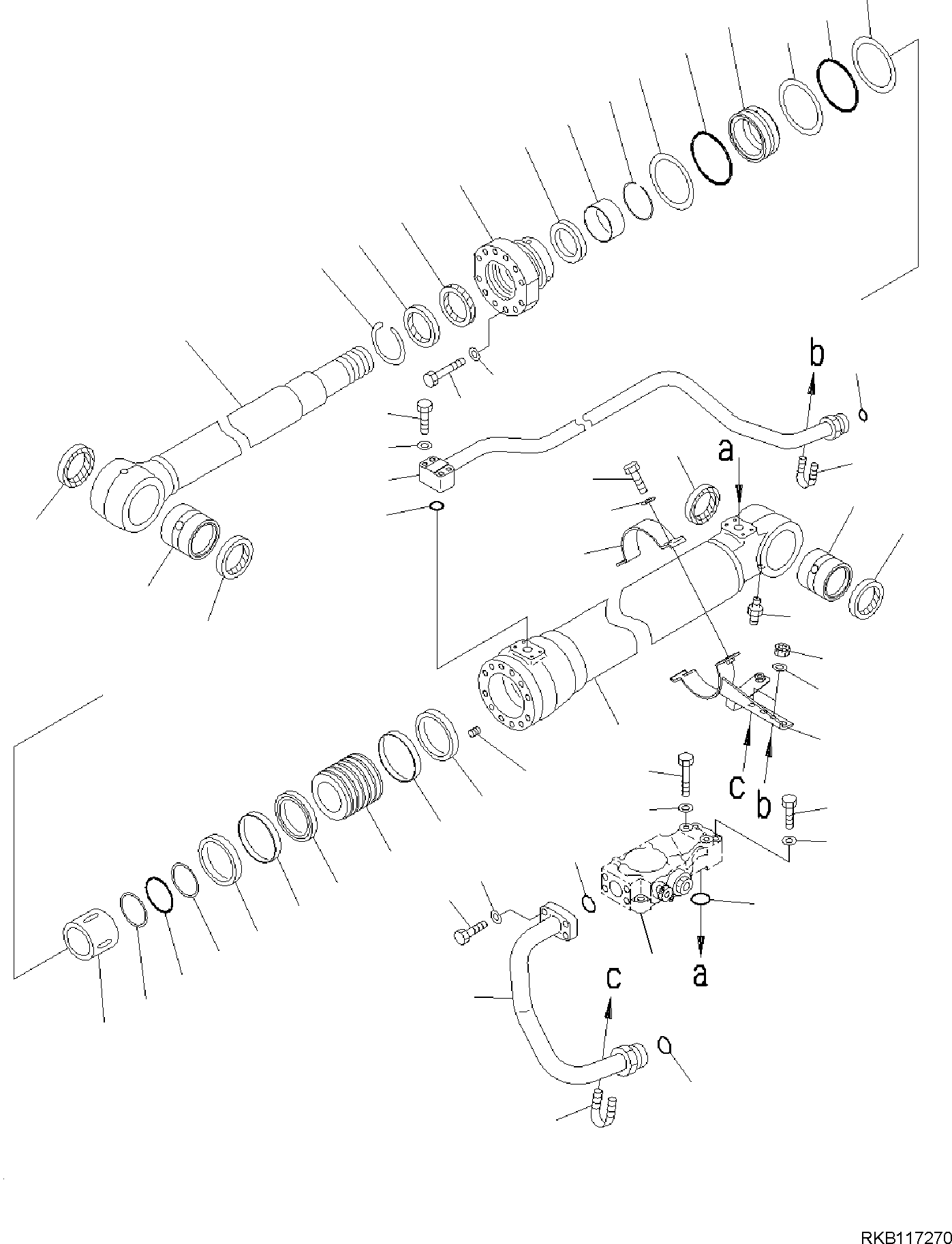 CYLINDER, ASSEMBLY 707-01-XAE10 KOMATSU