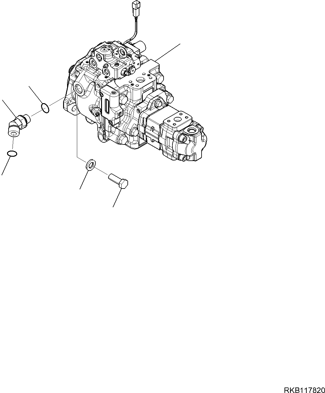 HYDRAULIC PUMP, ASSEMBLY (708-1W-02410) KOMATSU