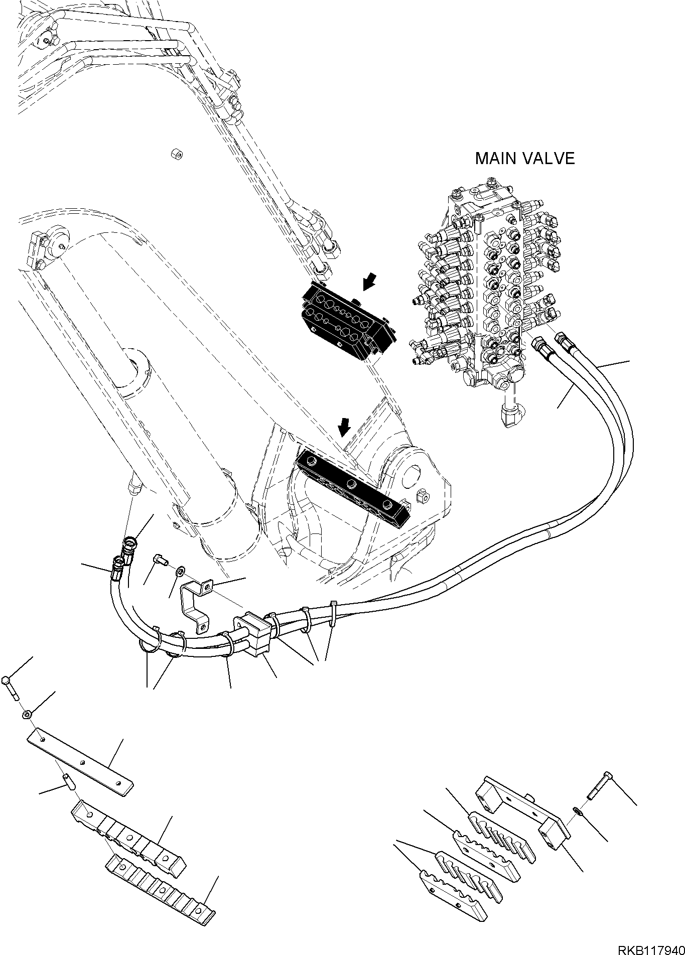 HOSE, ASSEMBLY 22E-62-32680 KOMATSU