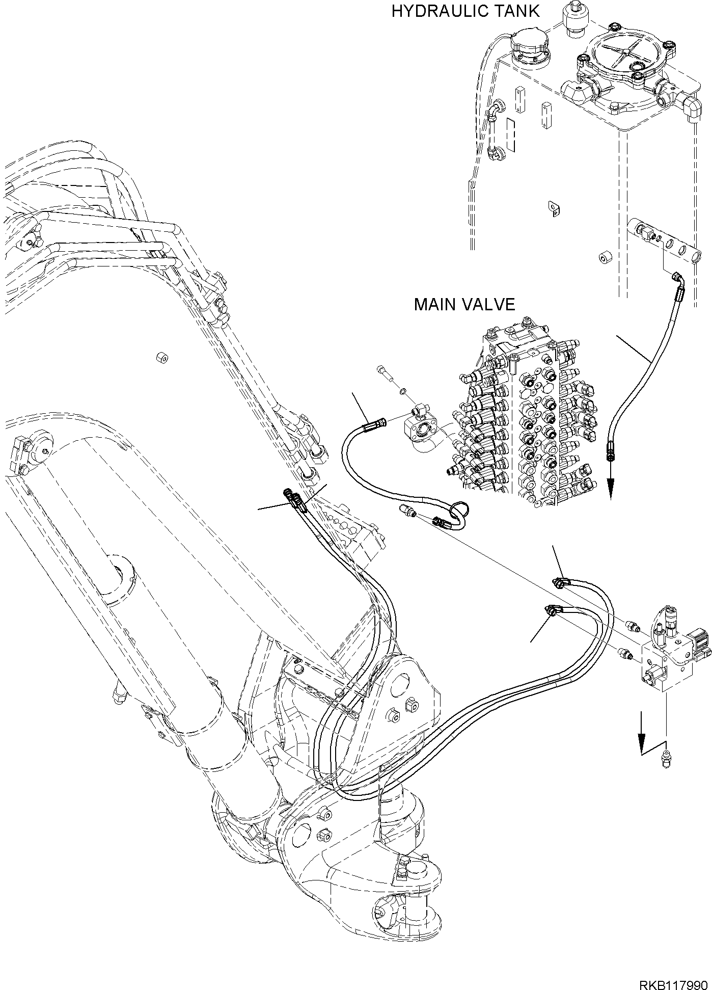 HOSE, ASSEMBLY 22E-62-32661 KOMATSU