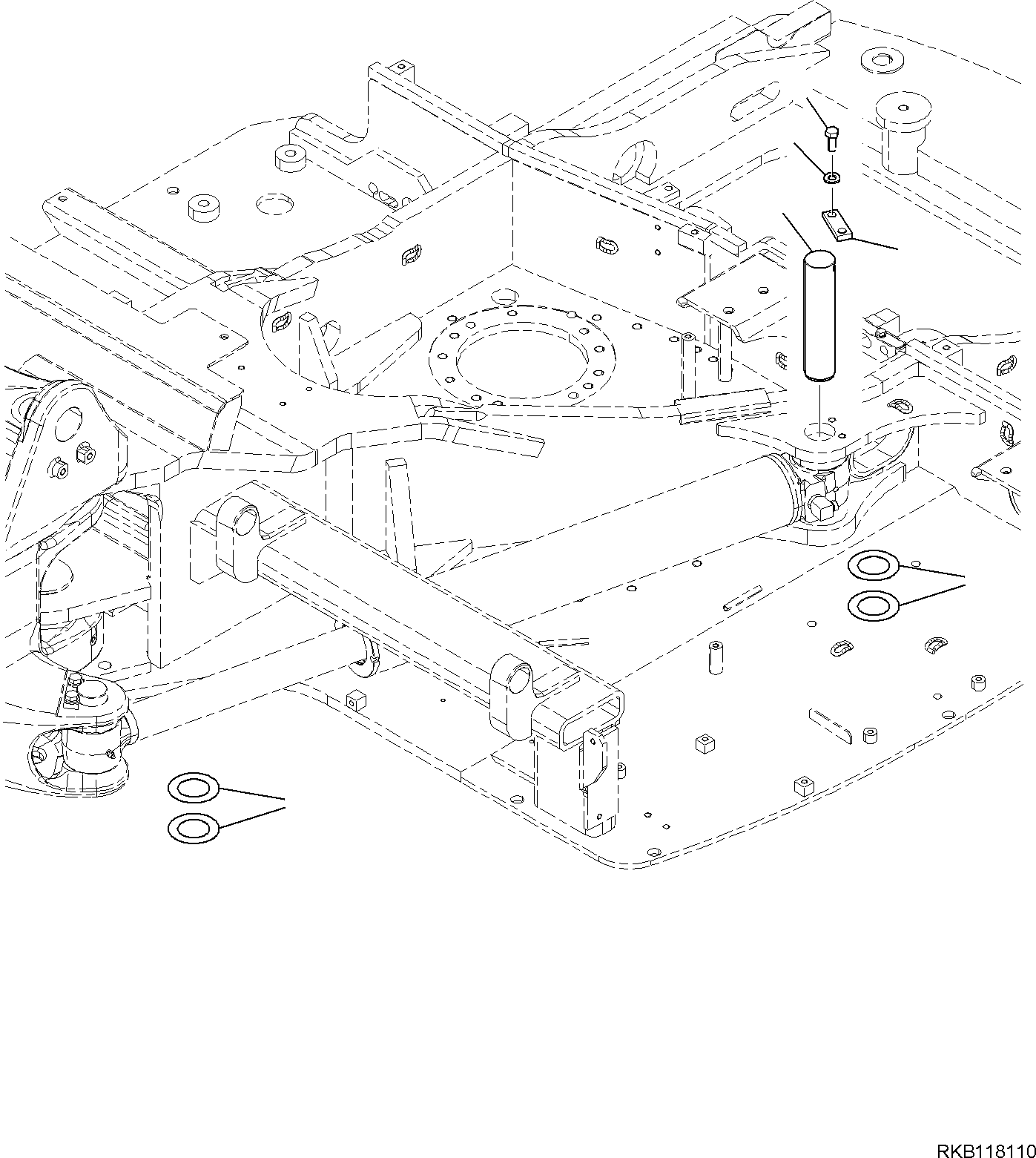 Палец 22E-70-21320 KOMATSU