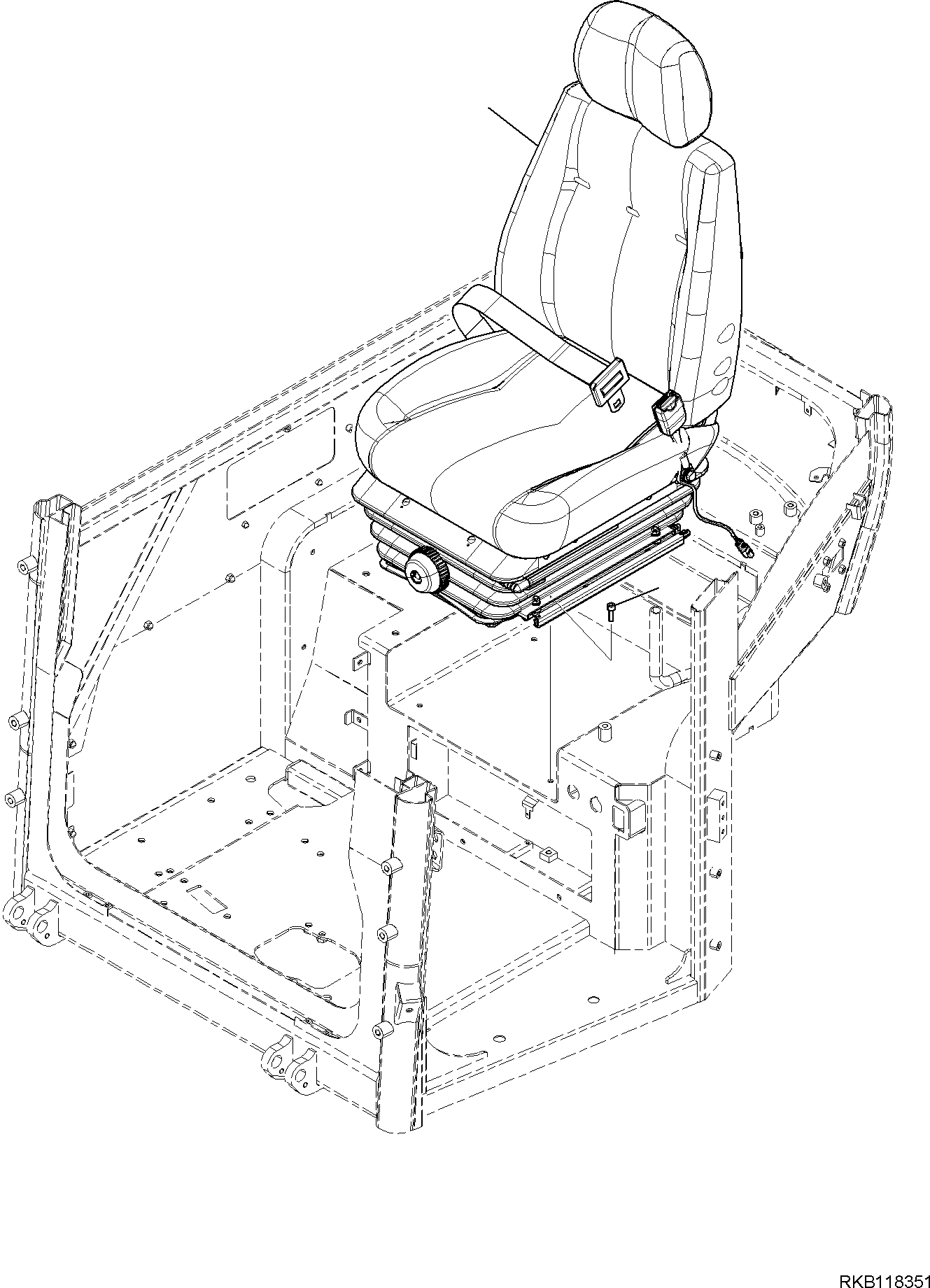 OPERATOR'S SEAT (22E-57-31110) KOMATSU