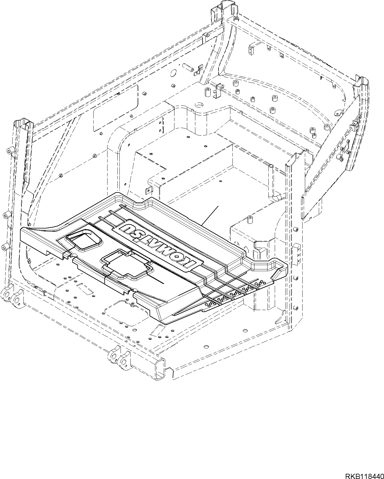 Коврик пола 22E-54-32241 KOMATSU