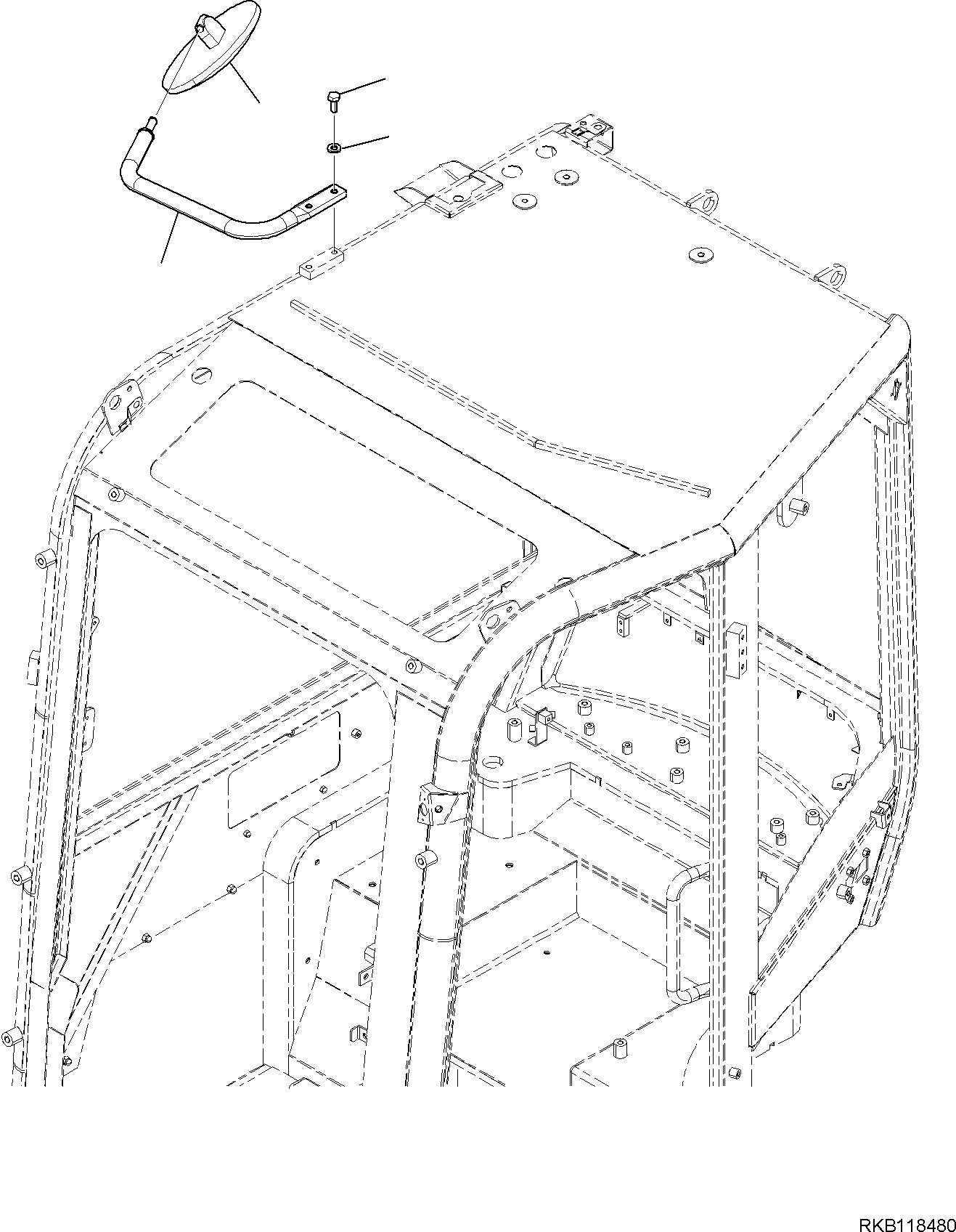 Кронштейн 22E-54-31750 KOMATSU