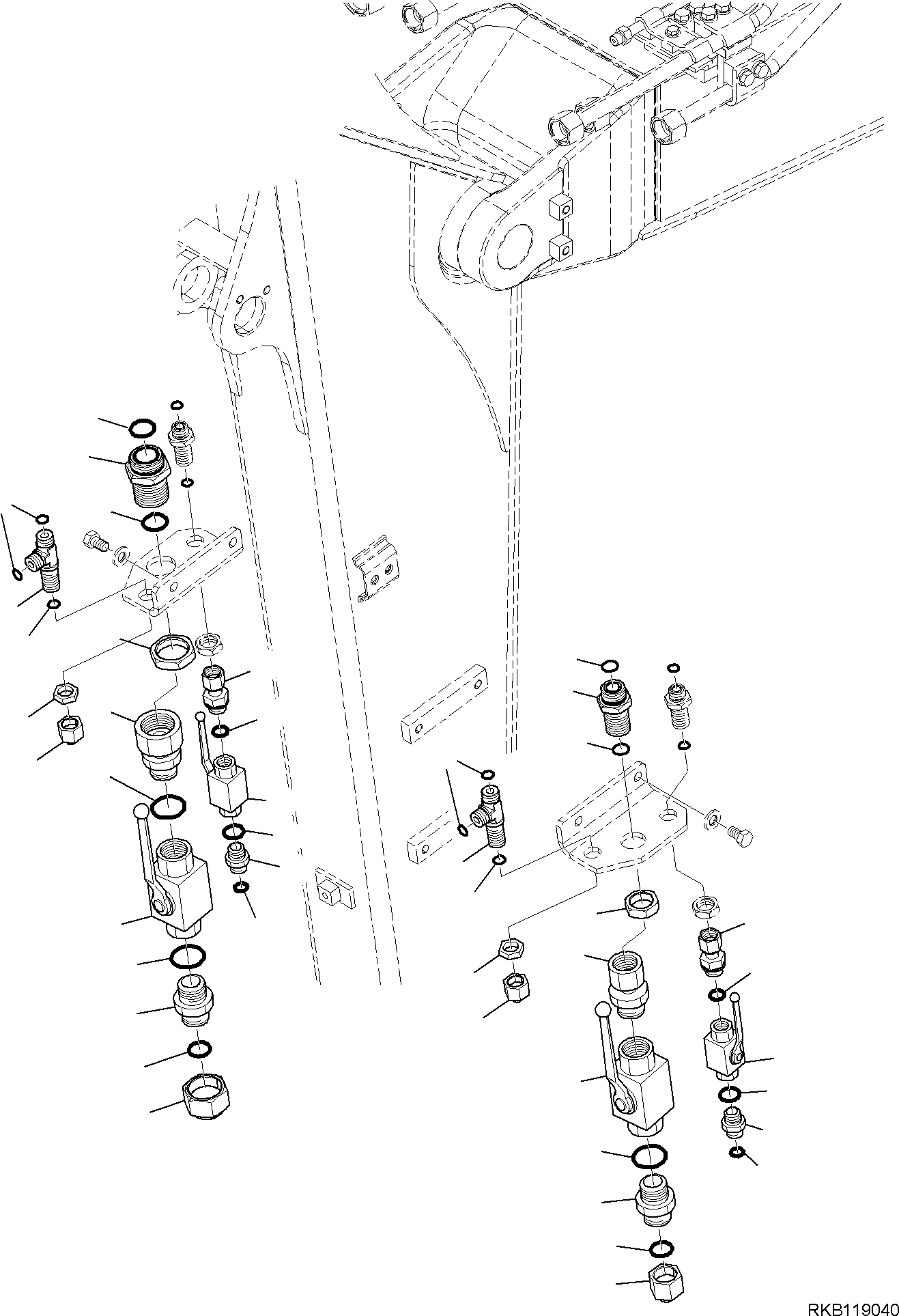 Соединительный штуцер 21W-09-R2460 KOMATSU