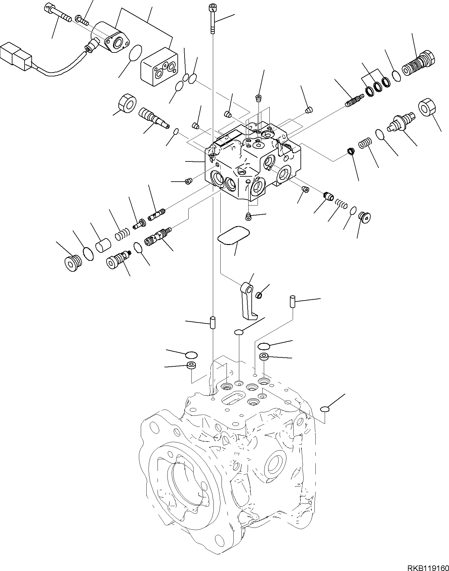 VALVE, ASSEMBLY (\7\ 708-1W-03350) KOMATSU