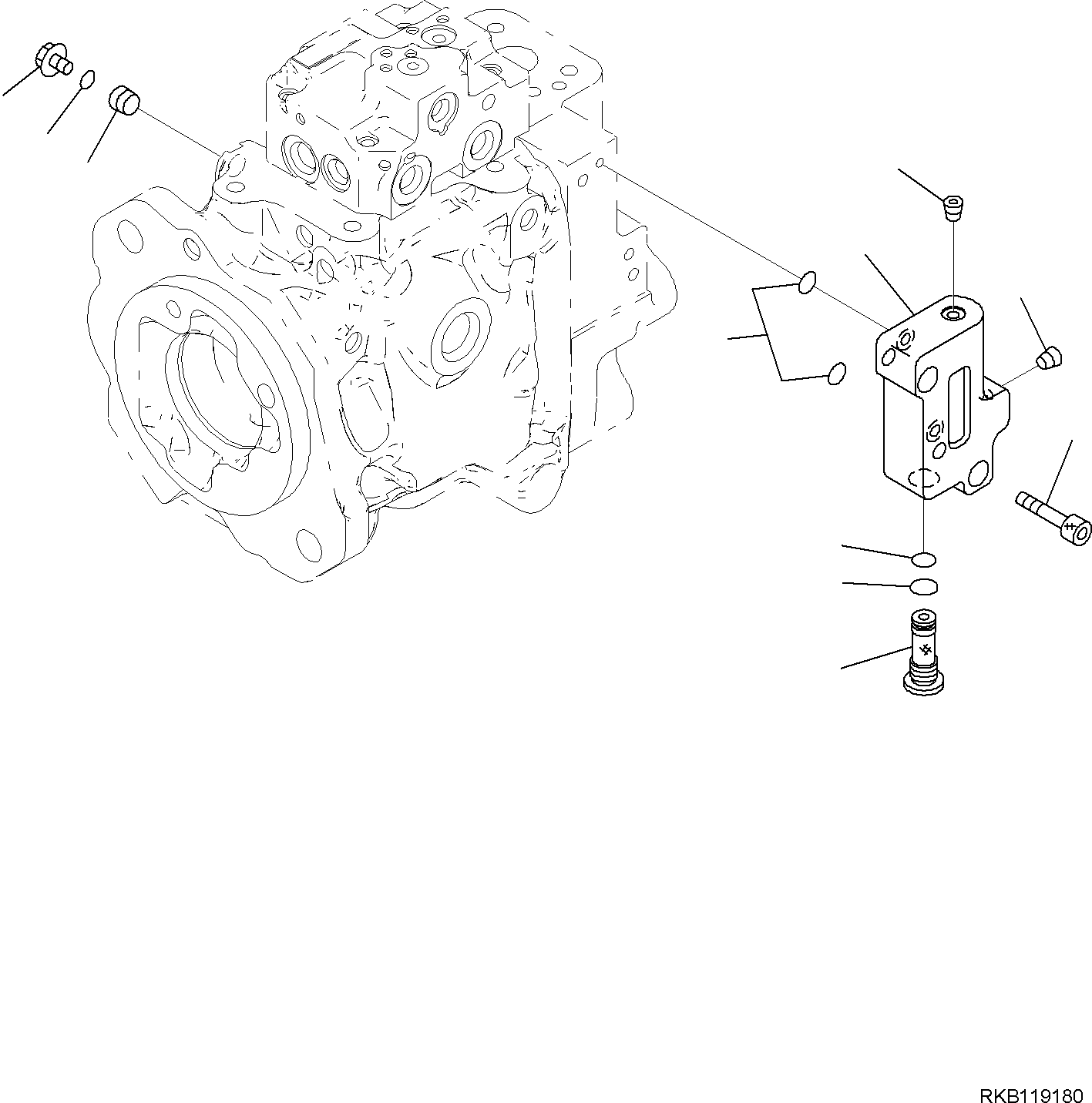 Дроссель (жиклёр) 708-1W-46150 KOMATSU