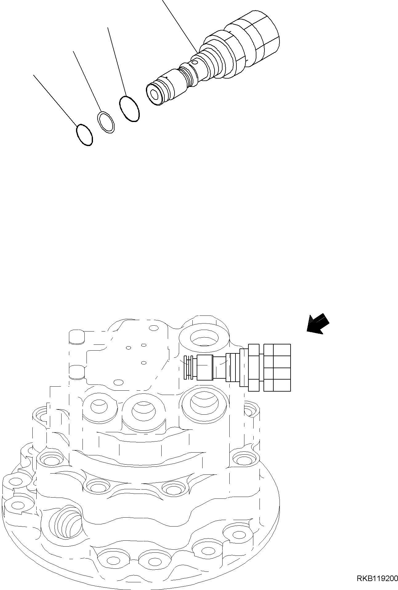 Предохранительный клапан 702-73-04400 KOMATSU