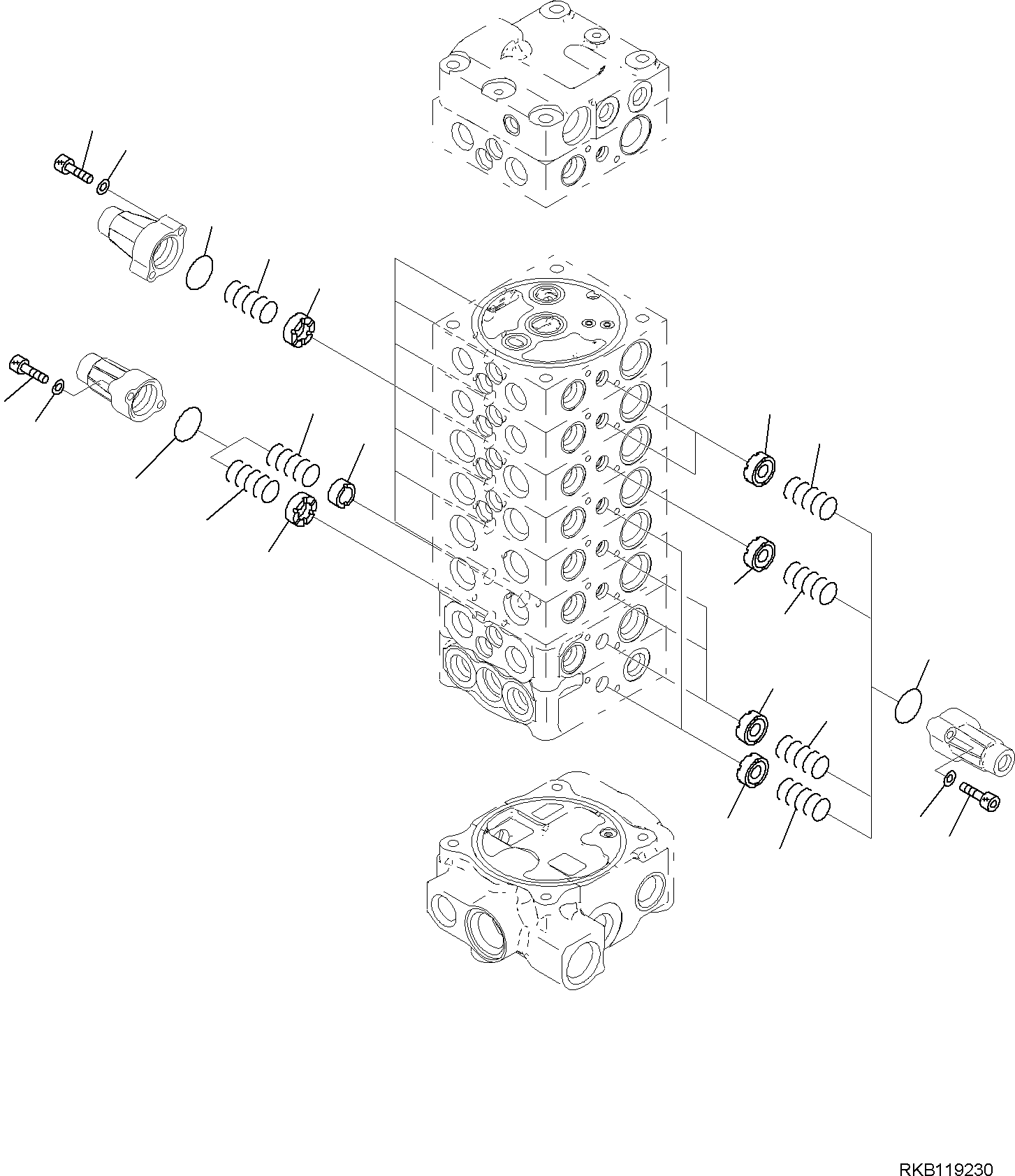 CONTROL VALVE, ASSEMBLY (723-29-11801) KOMATSU
