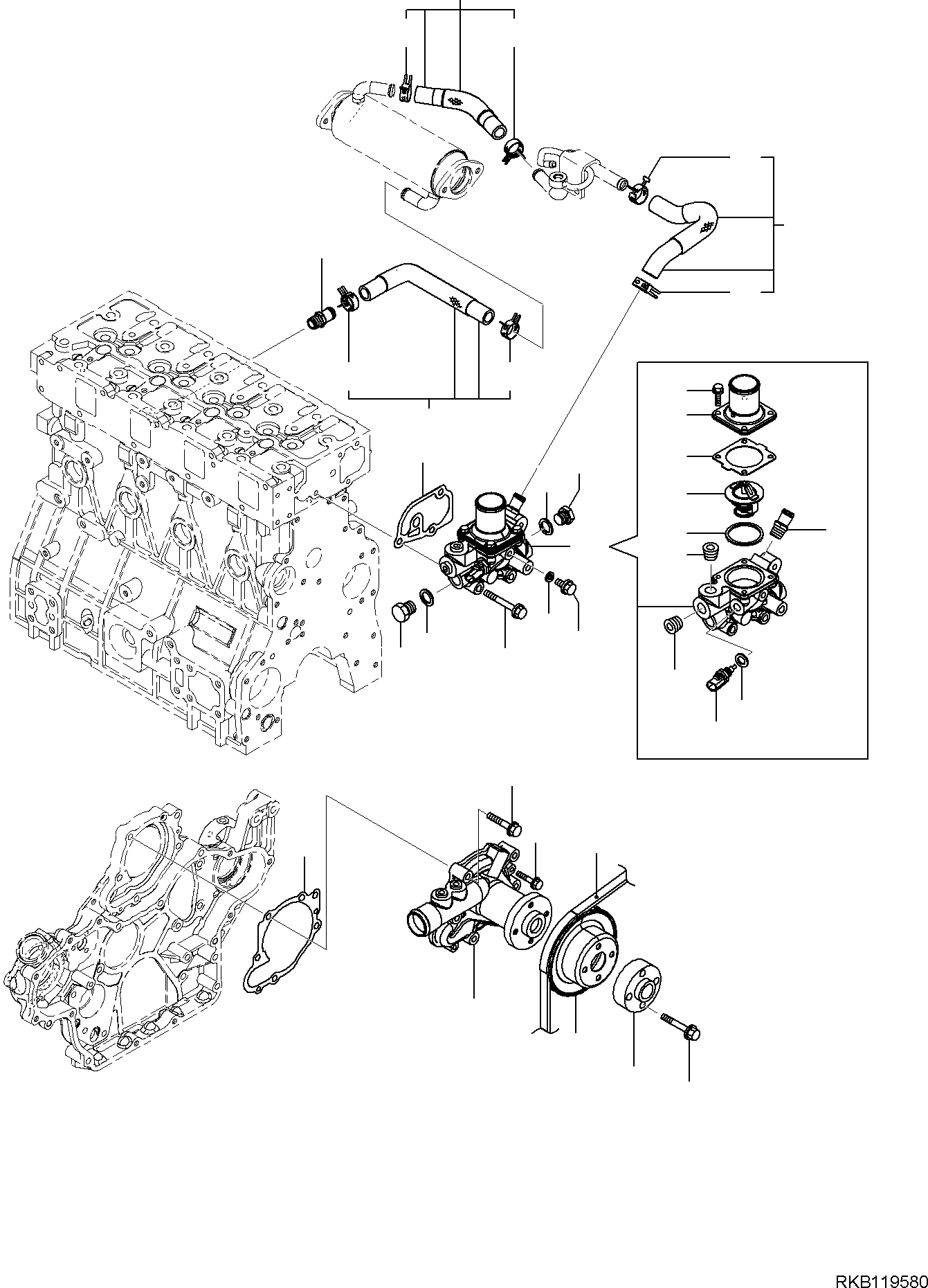 CASE, ASSEMBLY YM129E00-49800 KOMATSU