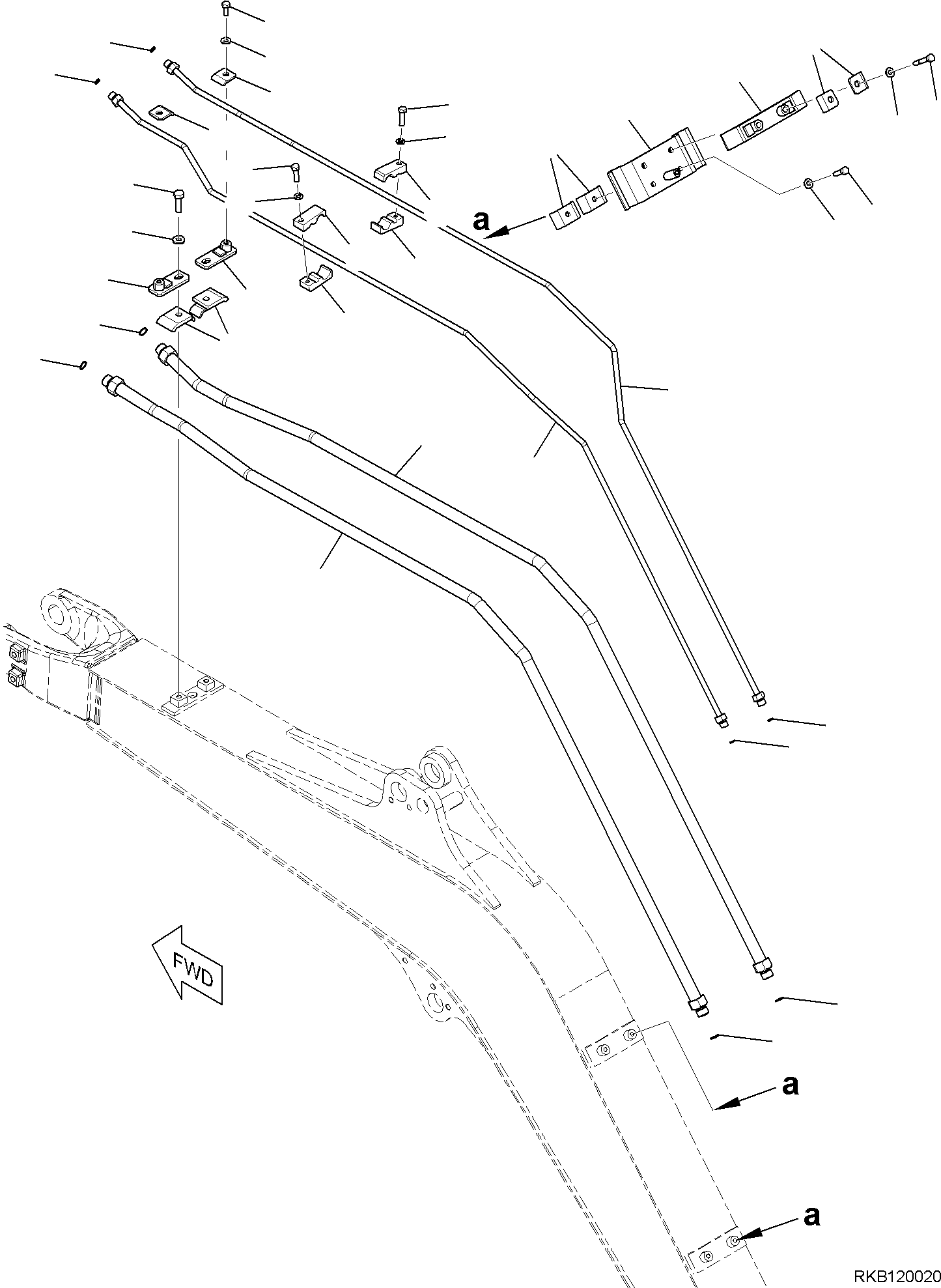 Хомут 22F-973-5620 KOMATSU