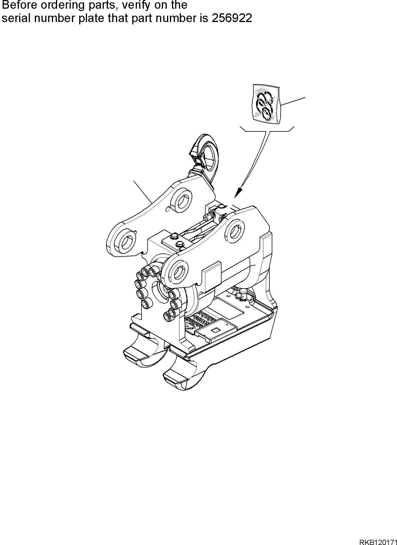 POWER TILT QUICK COUPLER, ASSEMBLY (22F-879-1111) KOMATSU