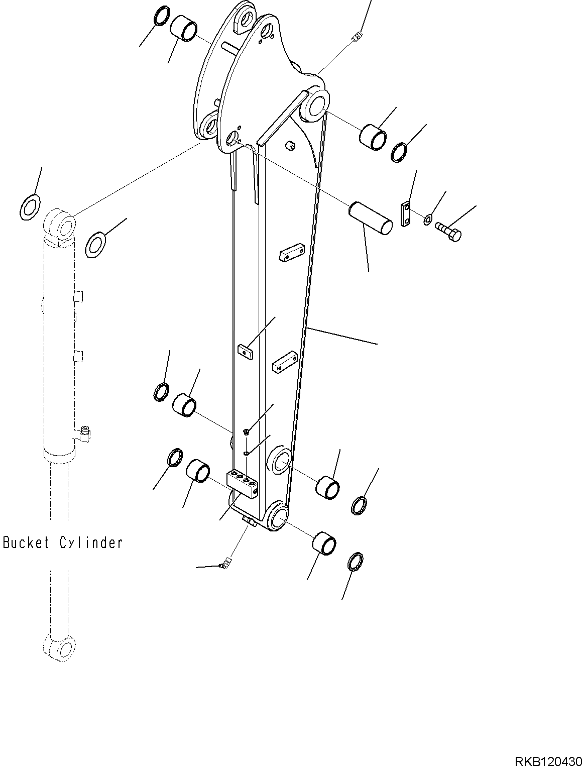 ARM, ASSEMBLY 22M-973-4110 KOMATSU
