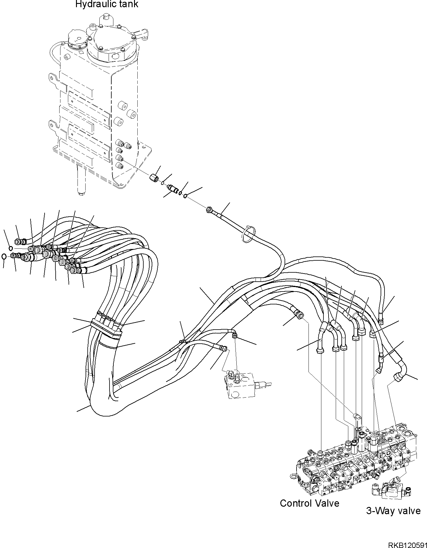 Шланг 22N-62-R6780 KOMATSU