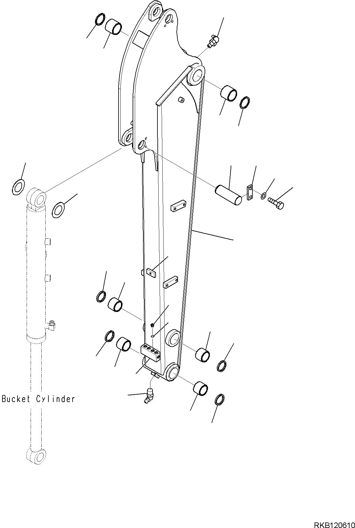 ARM, ASSEMBLY 22N-973-4520 KOMATSU