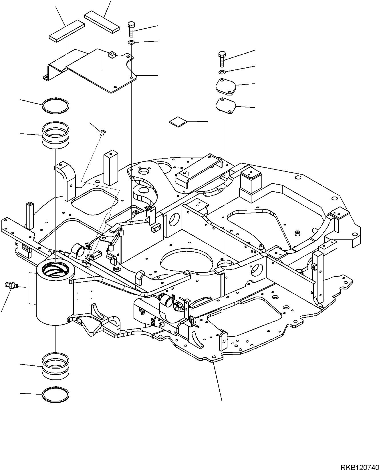 FRAME, ASSEMBLY 22N-46-33710 KOMATSU