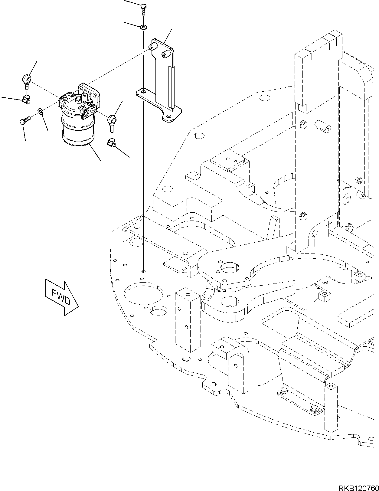 Кронштейн 22N-04-R1271 KOMATSU