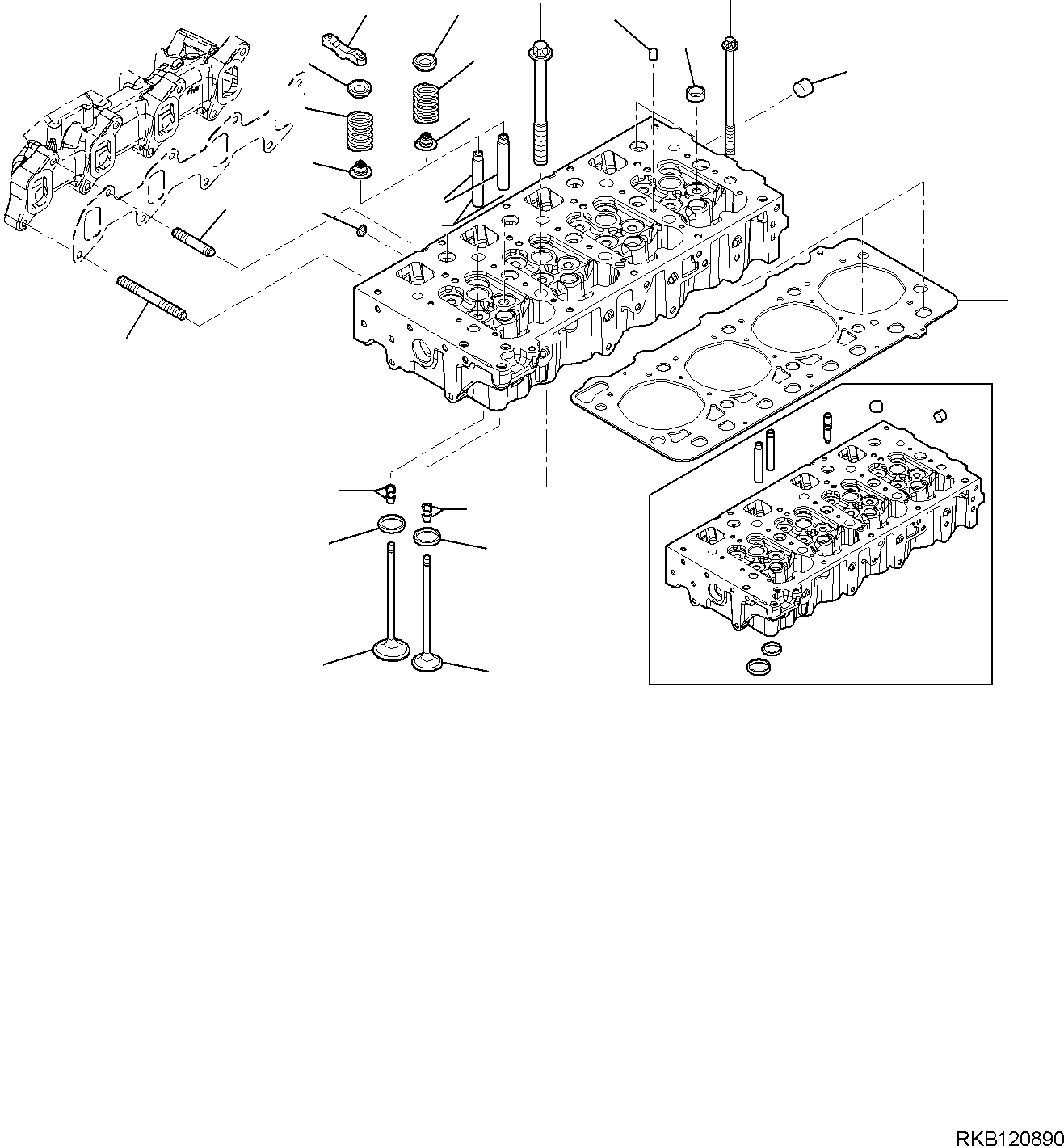 VALVE GUIDE (0.04) EA504053804 KOMATSU