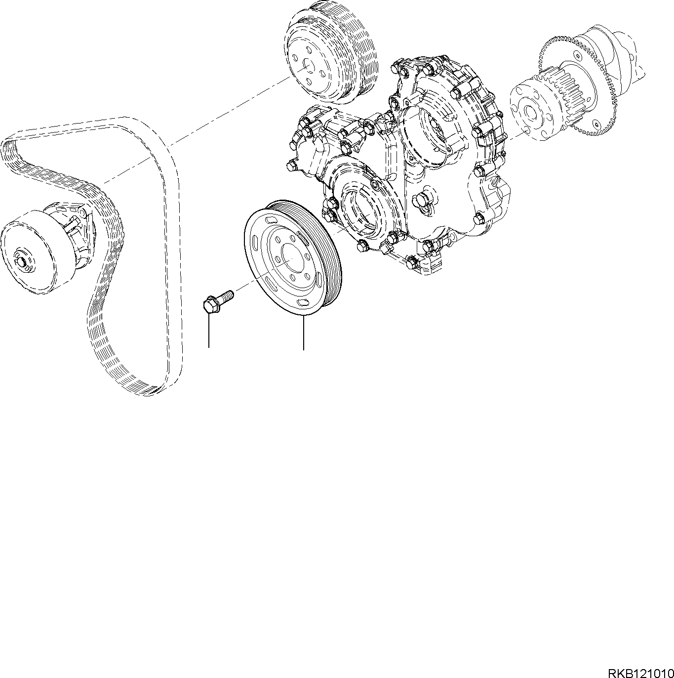 Шкив EA5801363585 KOMATSU