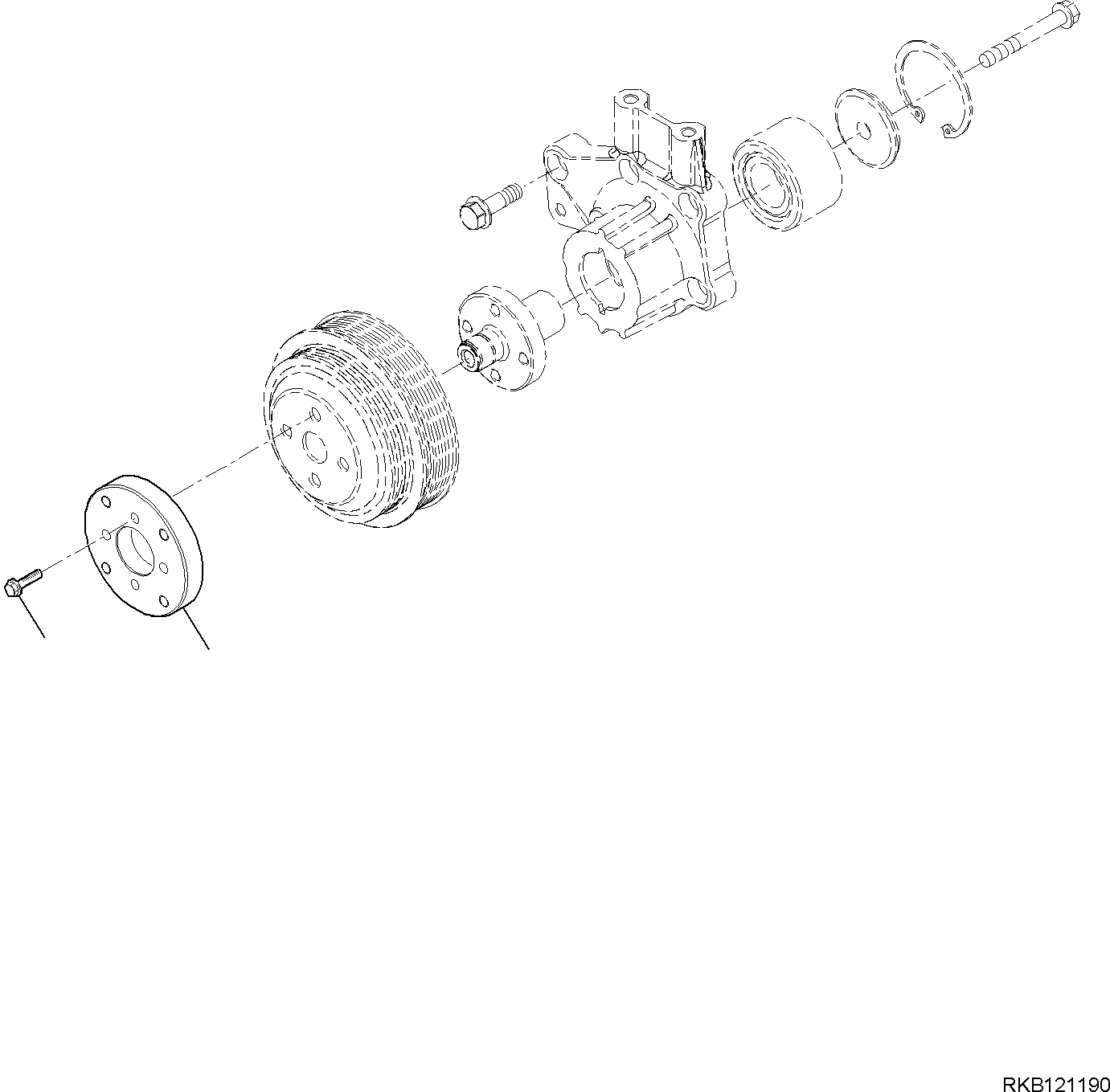 Болт EA2830411 KOMATSU