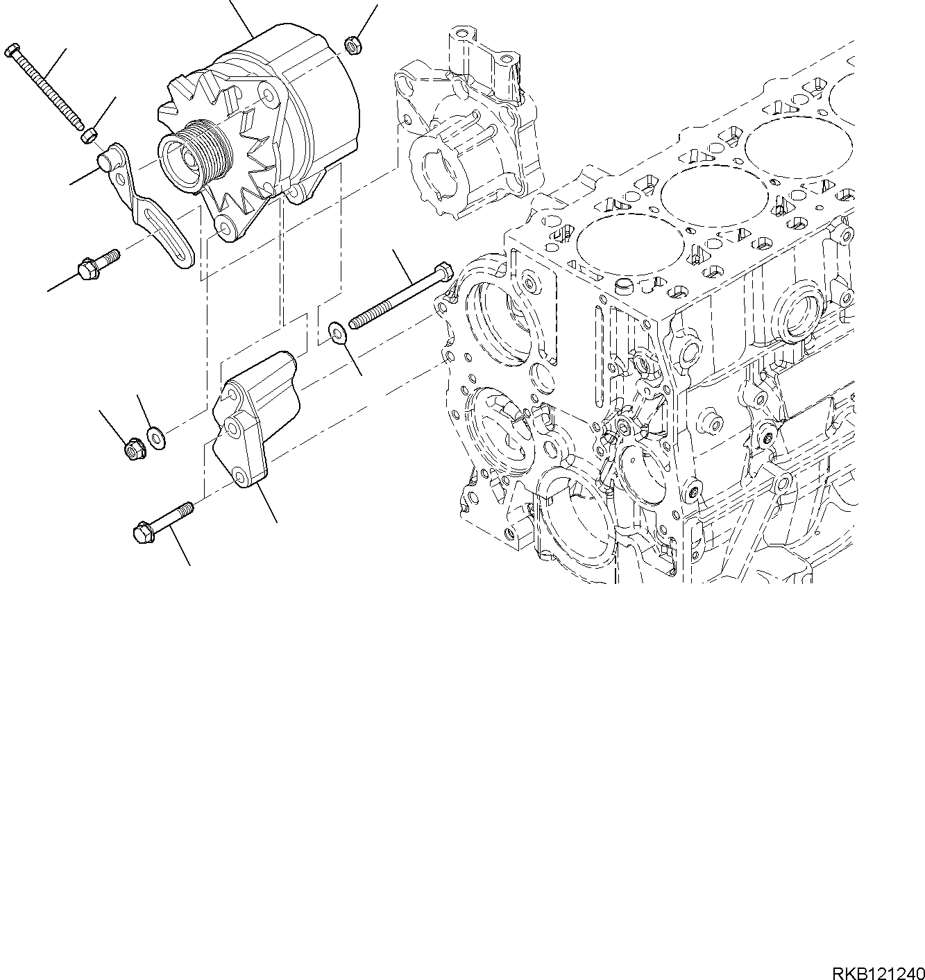 Гайка EA17971835 KOMATSU