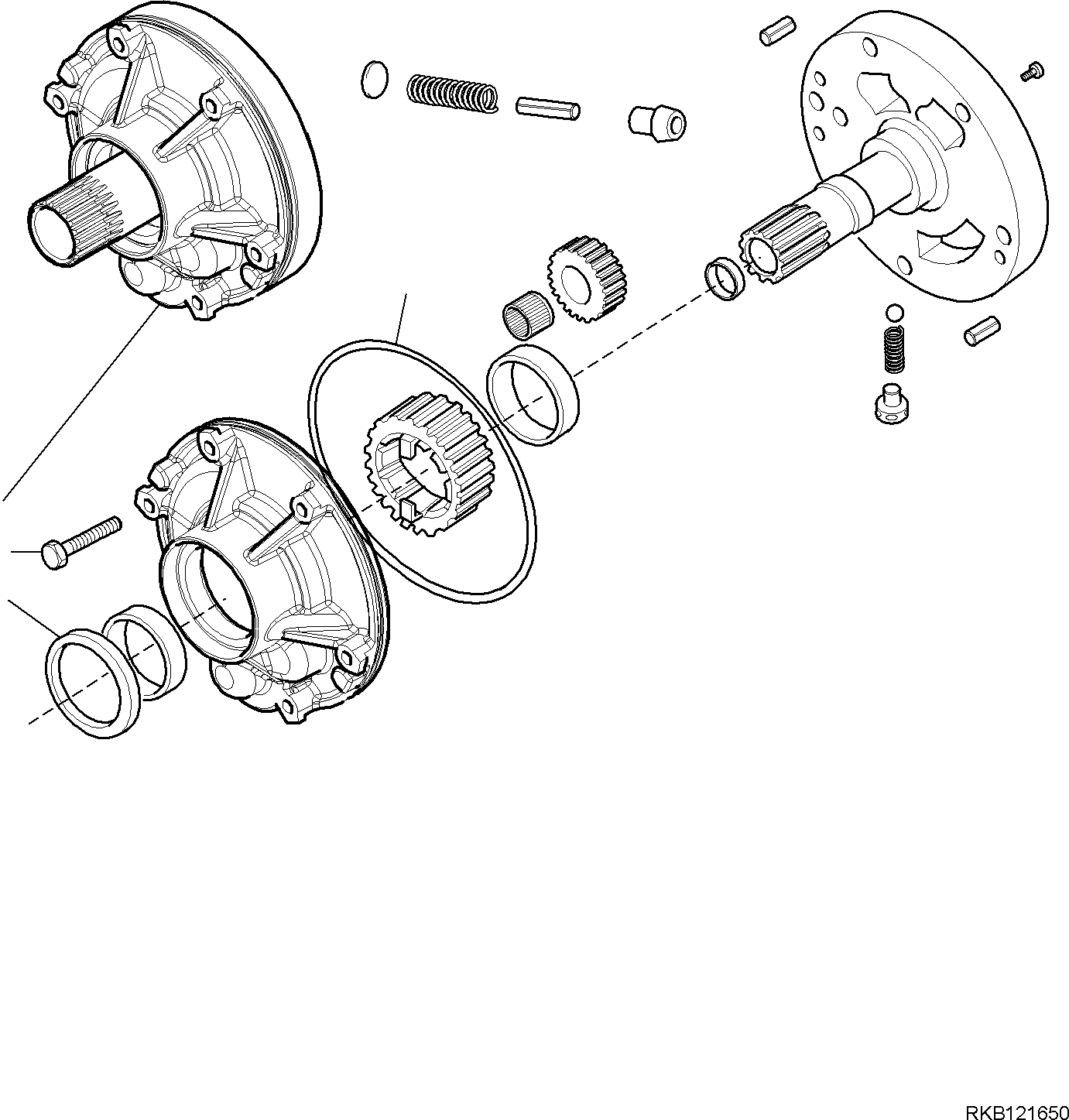 GEAR BOX, ASSEMBLY 42N-15-32221 KOMATSU