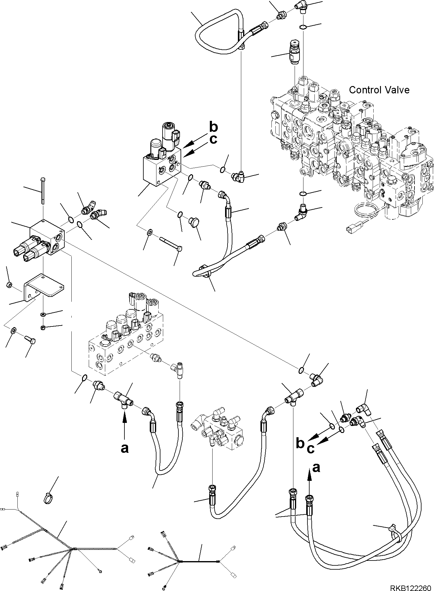 WIRING HARNESS, TELSCOPIC ARM CONTROL LINE 42N-06-16520 KOMATSU