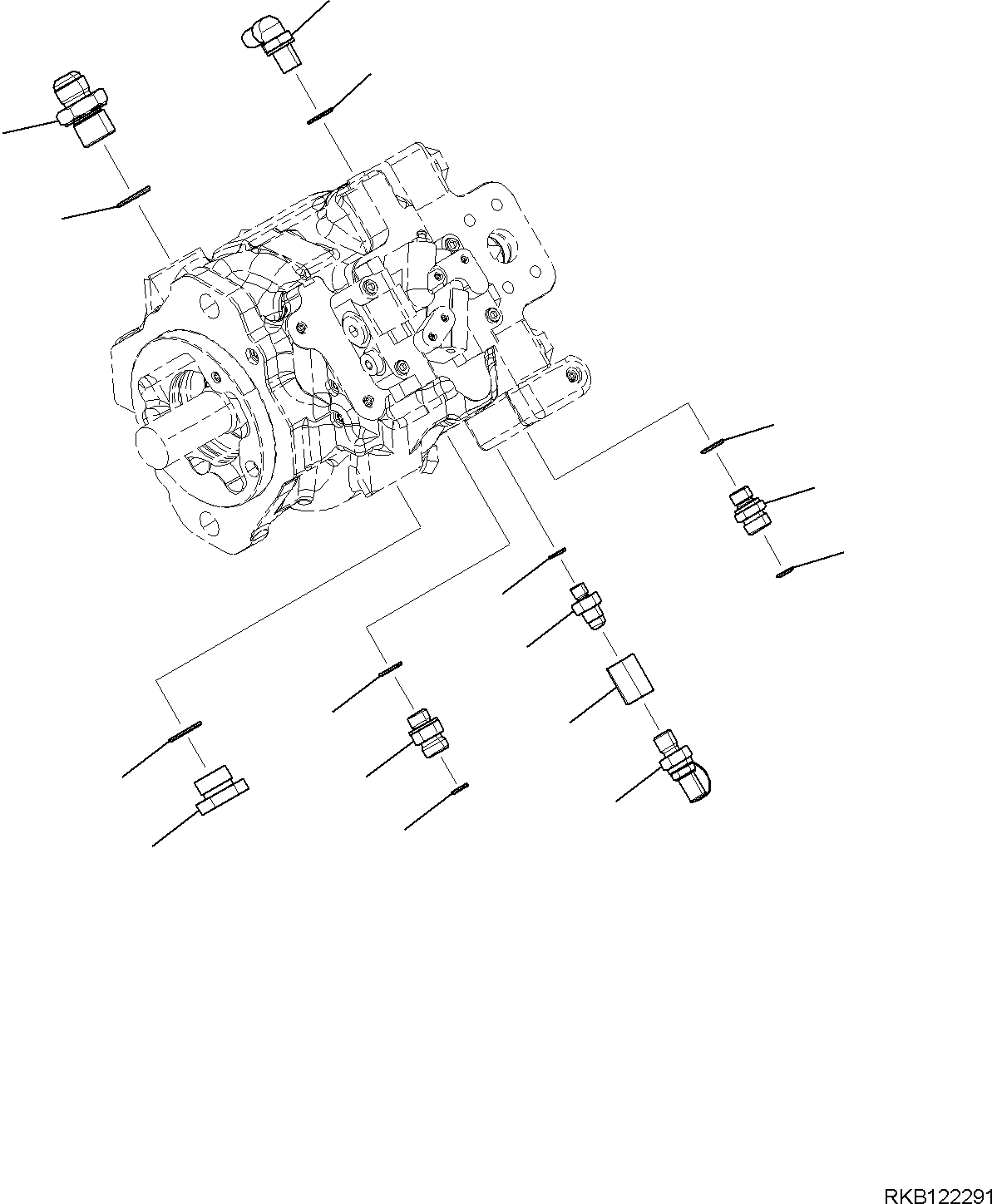 Соединительный штуцер 22E-62-11911 KOMATSU