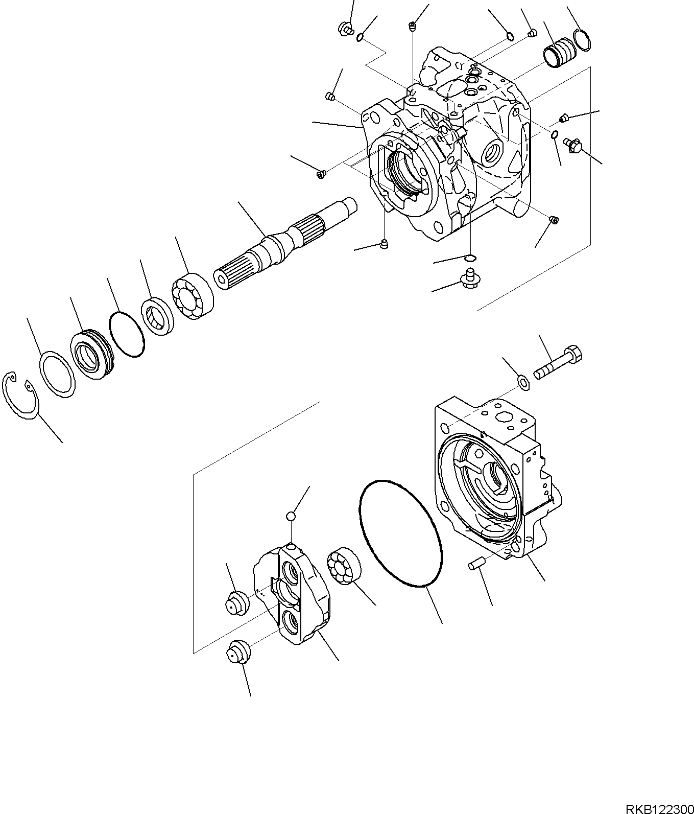 HYDRAULIC PUMP, SUBASSEMBLY 708-1U-01166 KOMATSU
