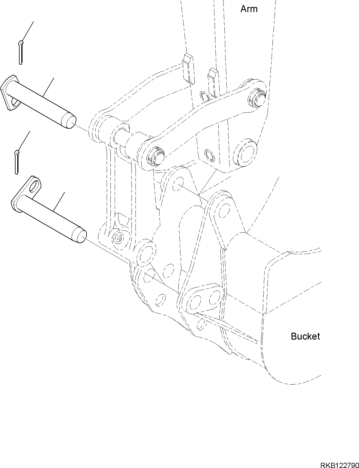 Палец 42N-856-1730 KOMATSU