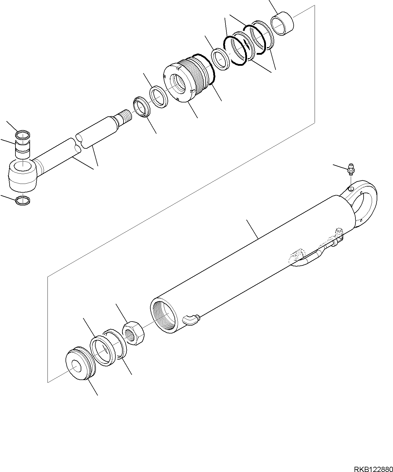 CYLINDER, ASSEMBLY 42N-6C-14101 KOMATSU