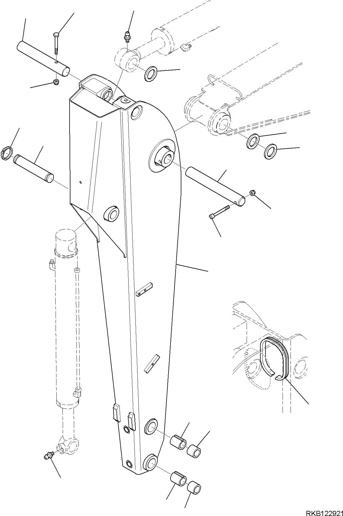 ARM, ASSEMBLY 42N-856-1300 KOMATSU