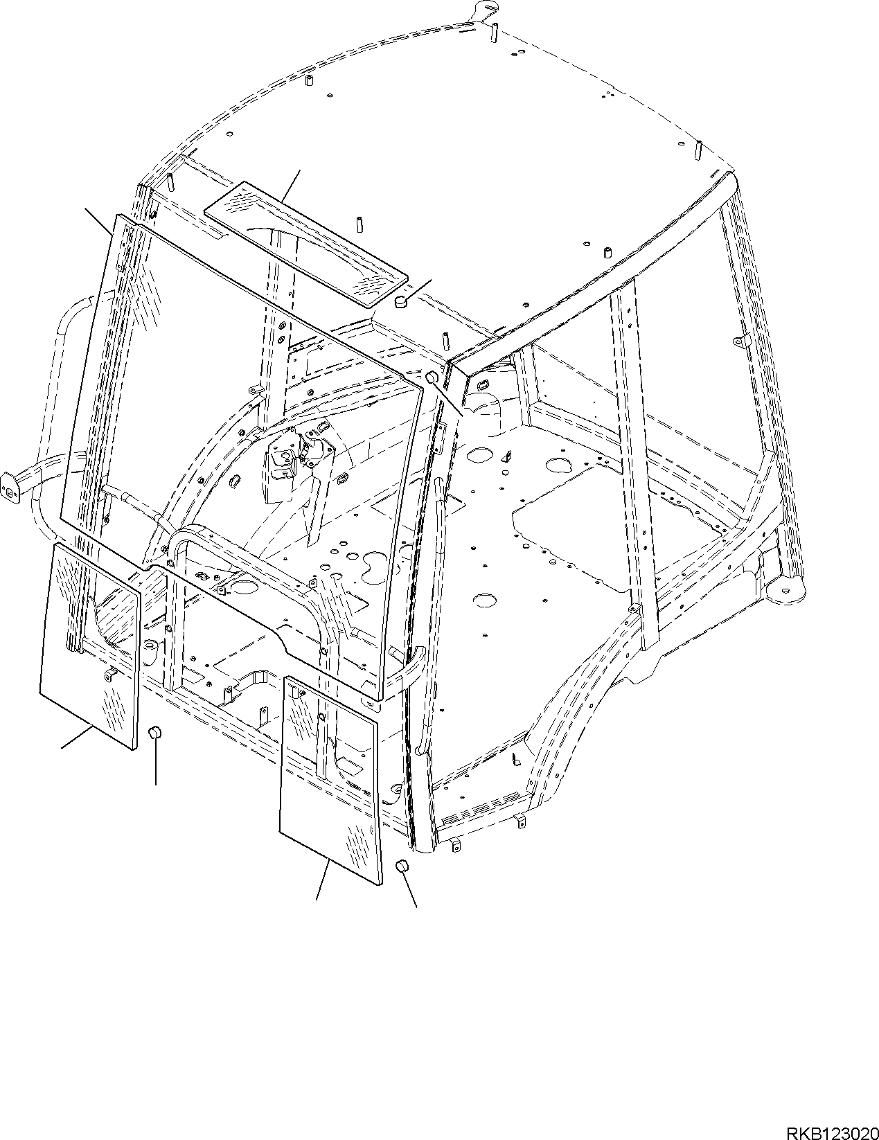 Стекло 42N-54-13320 KOMATSU