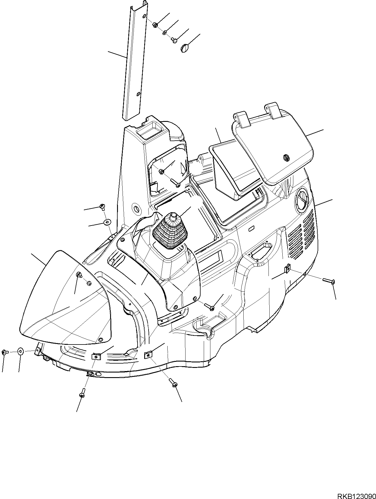 COVER R.H., ASSEMBLY 42N-54-34700 KOMATSU