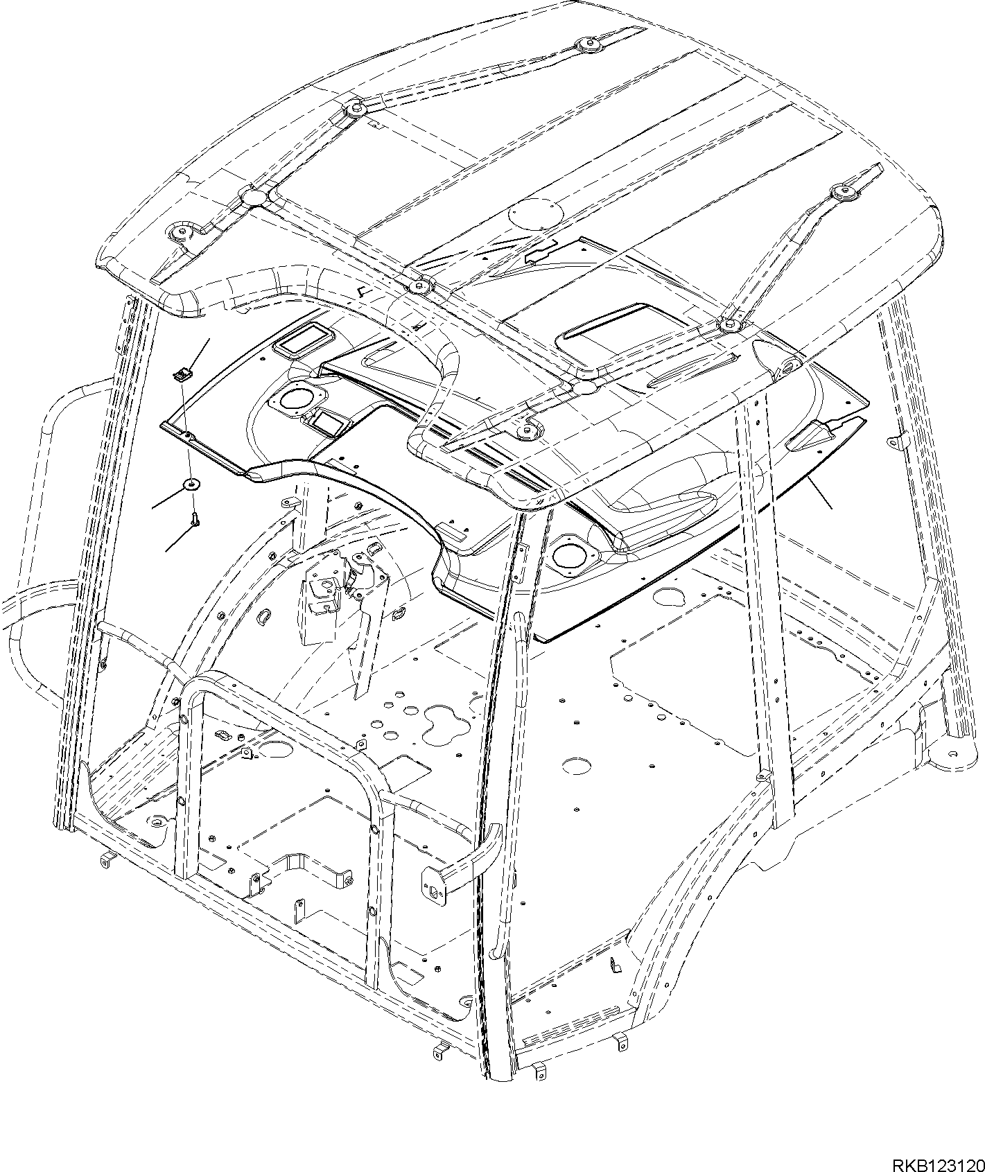 UNDER ROOF 42N-54-39850 KOMATSU