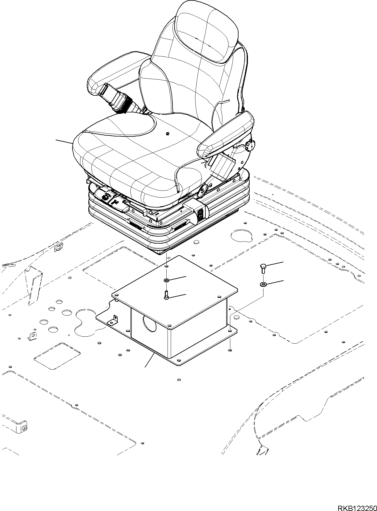 SEAT, ASSEMBLY (42N-56-36670) KOMATSU